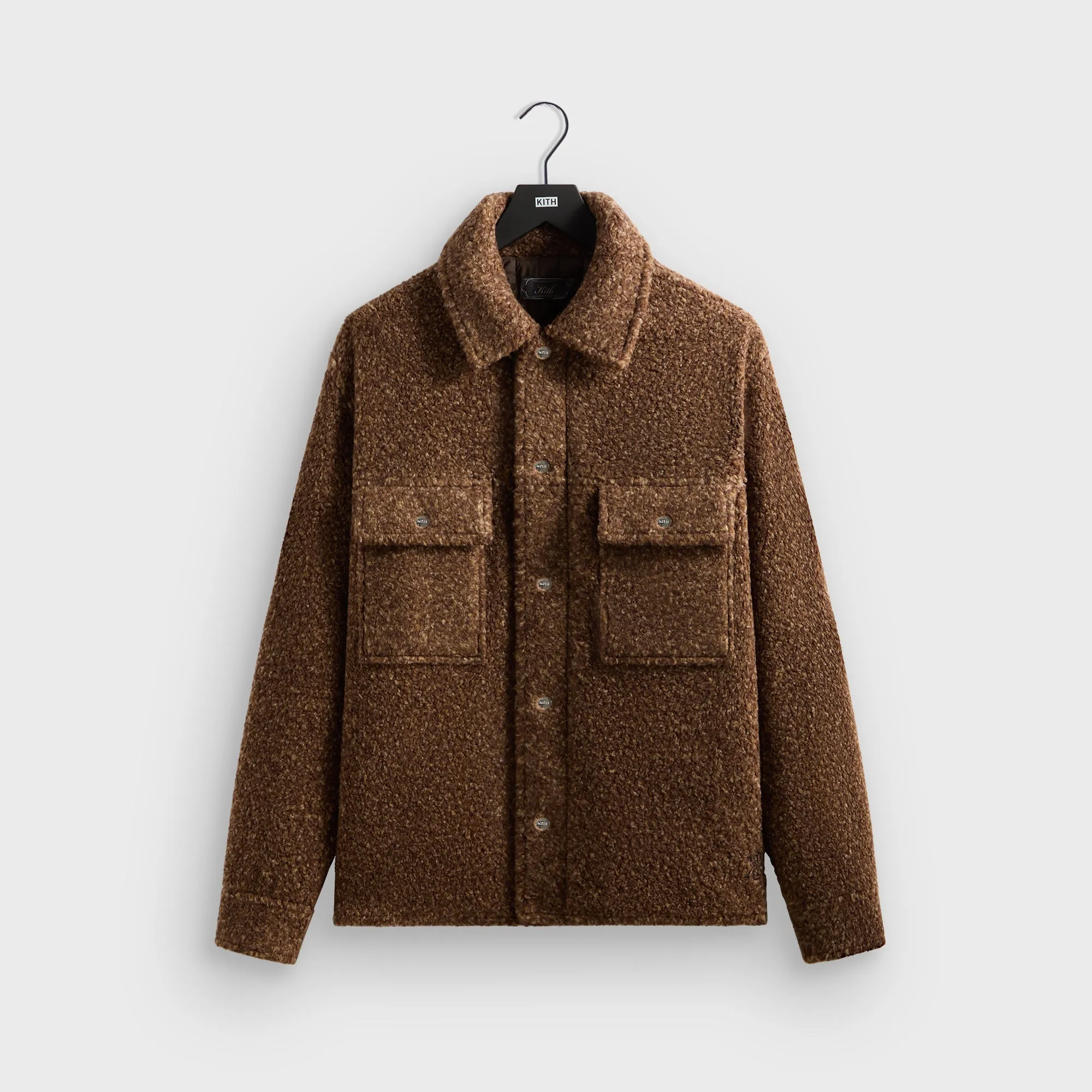Kith Boucle Puffed Ace Shirt Jacket - Terra sold by Kith