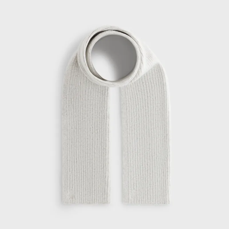 Kith Ribbed Knit Scarf - Light Heather Grey sold by Kith