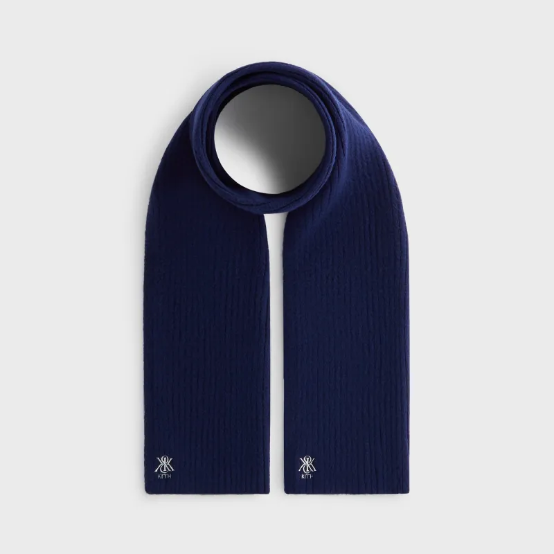 Kith Ribbed Knit Scarf - Nocturnal sold by Kith