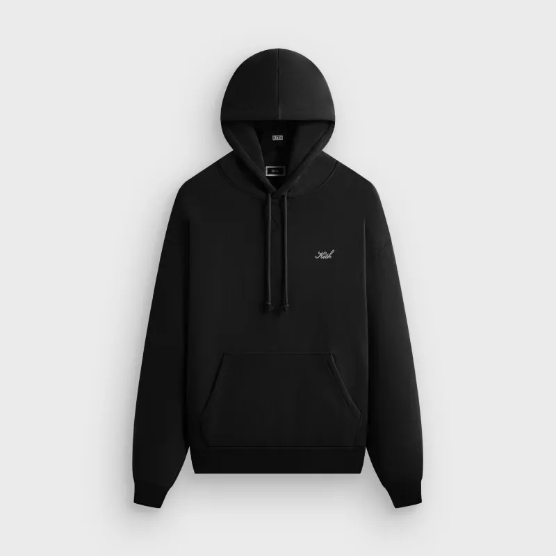 Kith Sueded French Terry Nelson Hoodie - Black sold by Kith