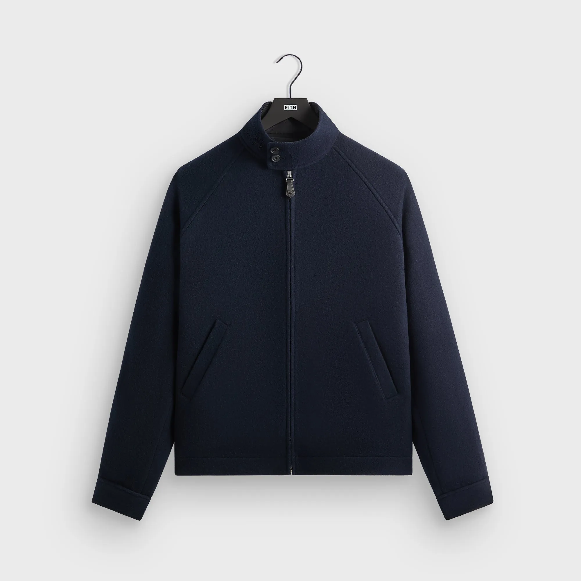 Kith Double Face Wool Harrington Jacket - Nocturnal sold by Kith
