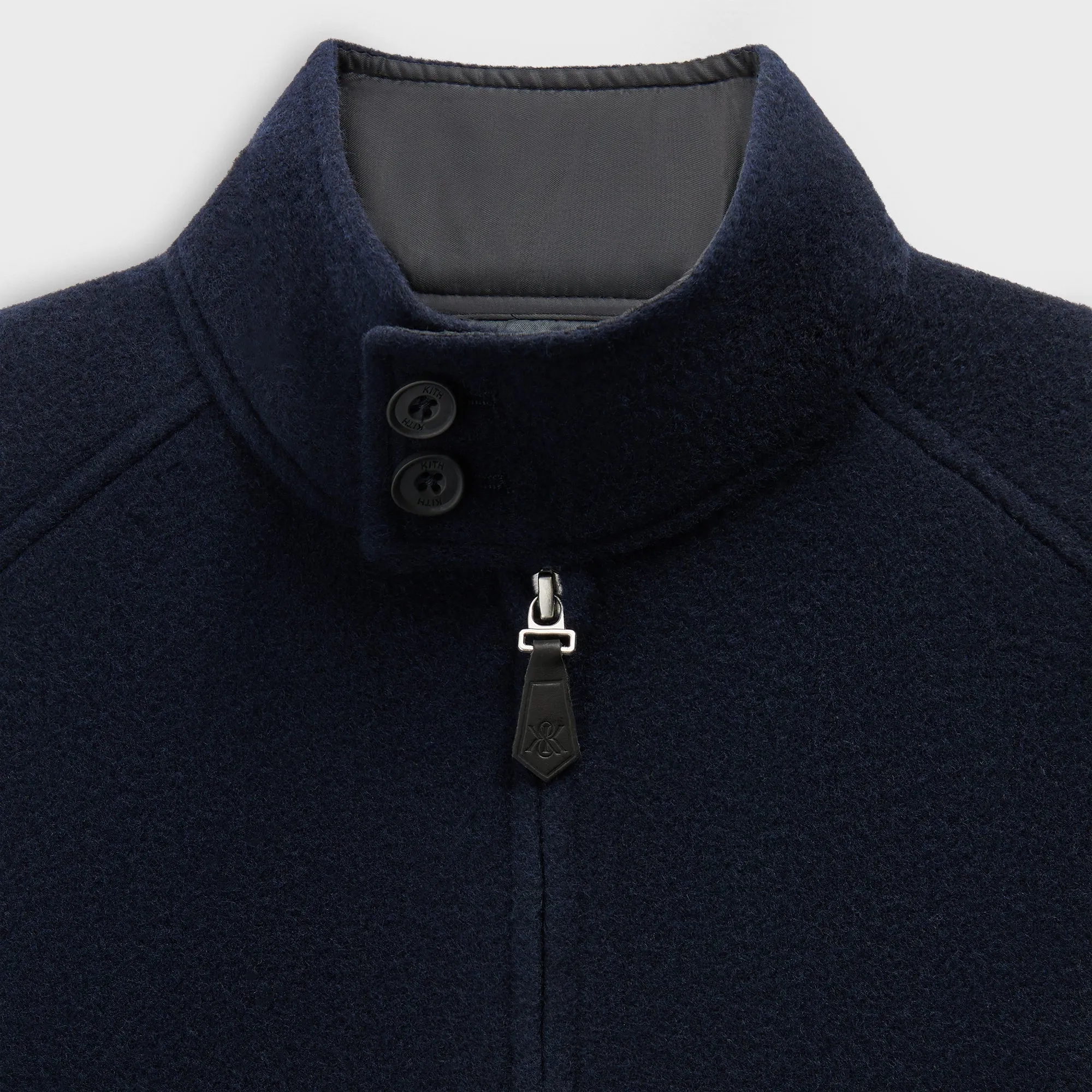 Kith Double Face Wool Harrington Jacket - Nocturnal sold by Kith product image thumbnail 3