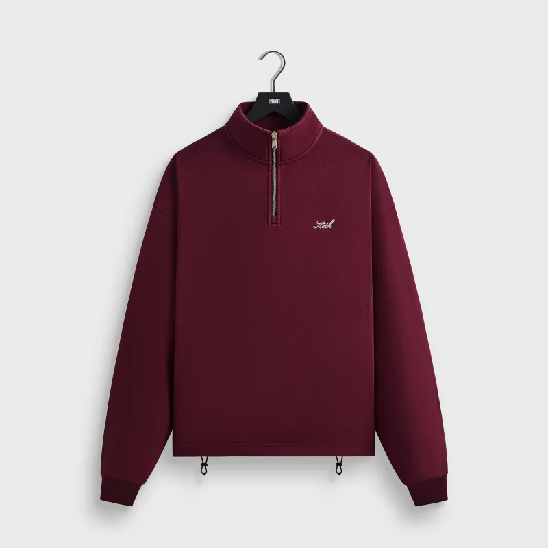 Kith Nelson Quarter Zip Pullover - Magma sold by Kith