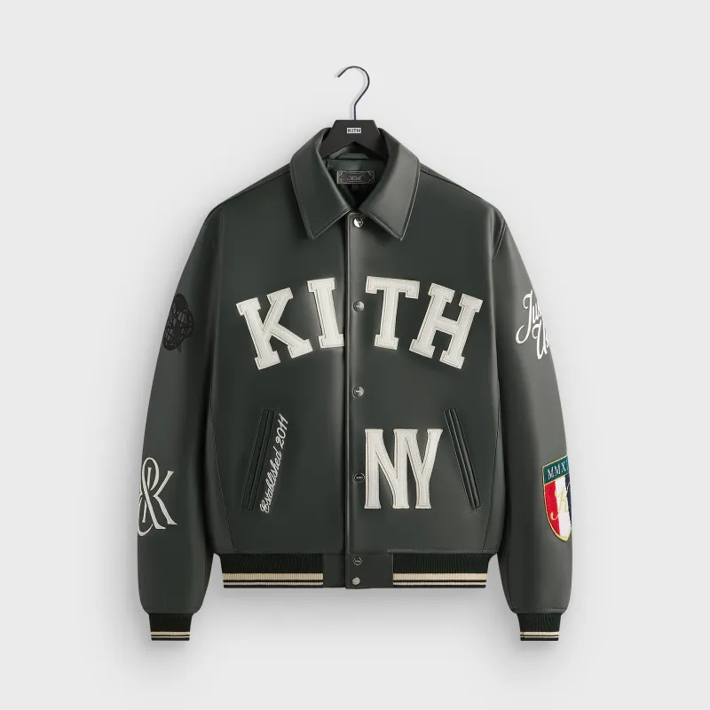 Kith Leather Varsity Jacket - Stadium sold by Kith