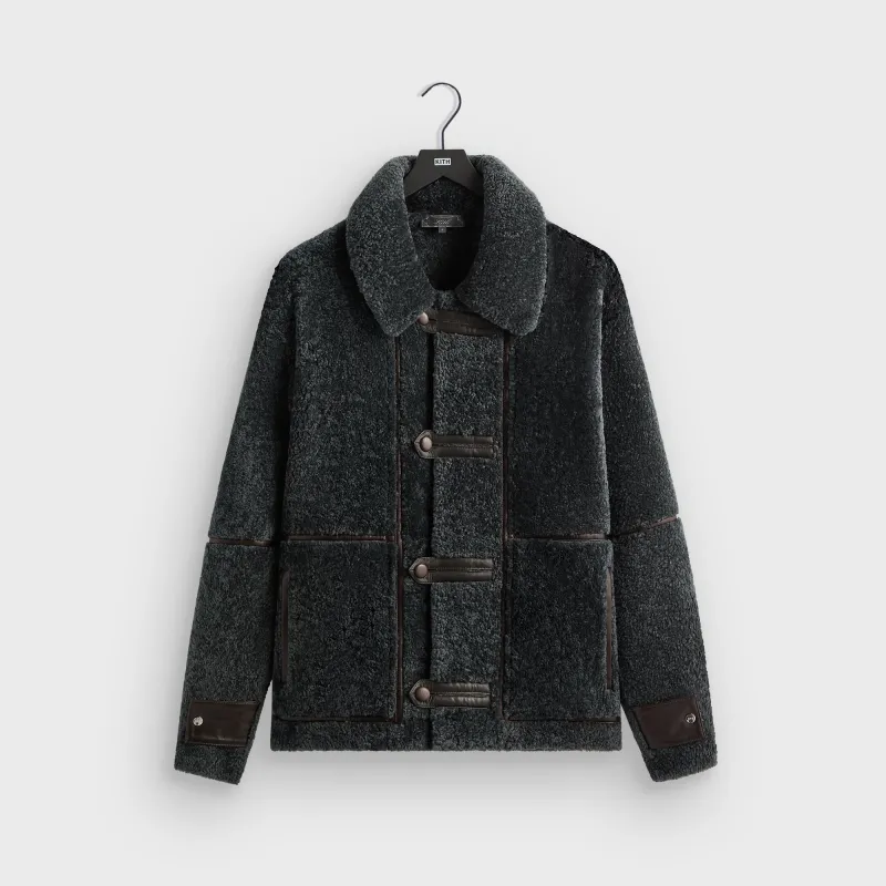 Kith Lloyd Faux Fur Coaches Jacket - Veil | Parallel
