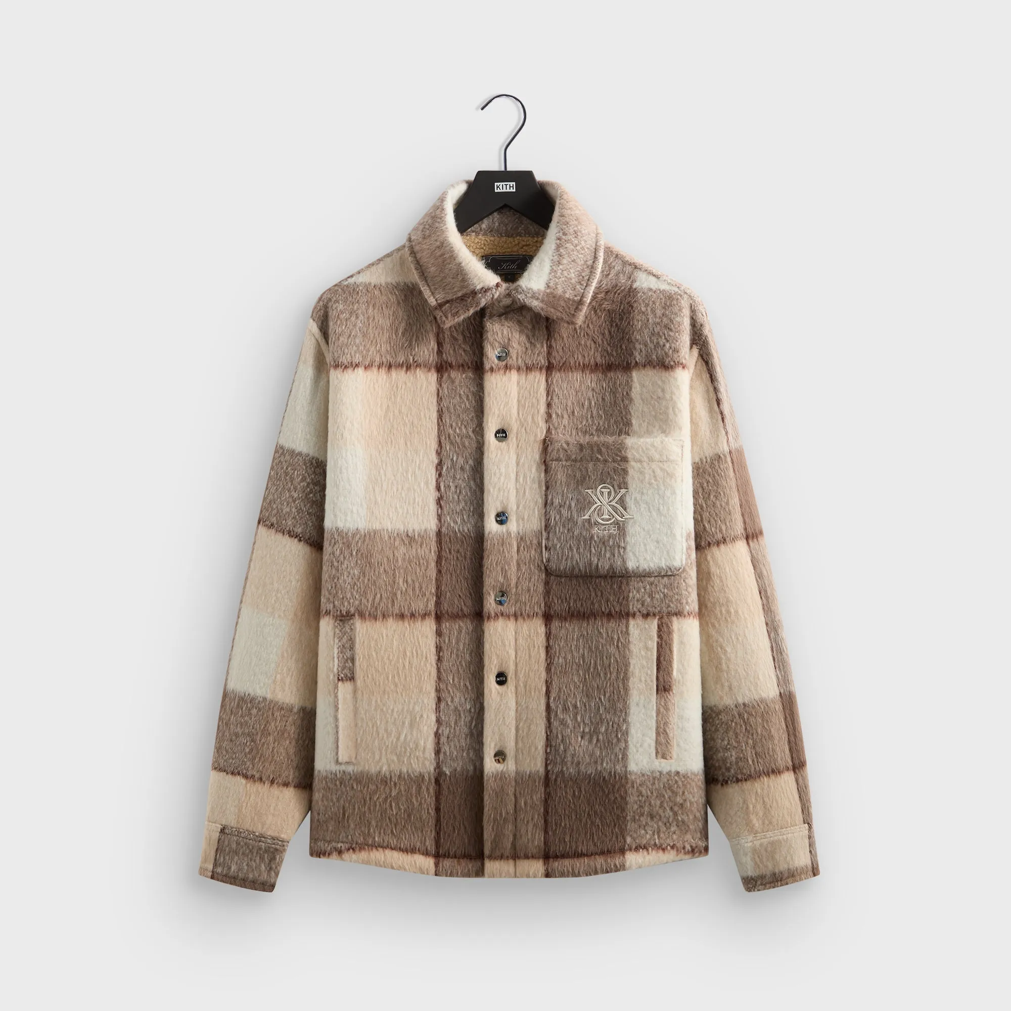 Kith Brushed Plaid Sheridan Shirt Jacket - Canvas sold by Kith