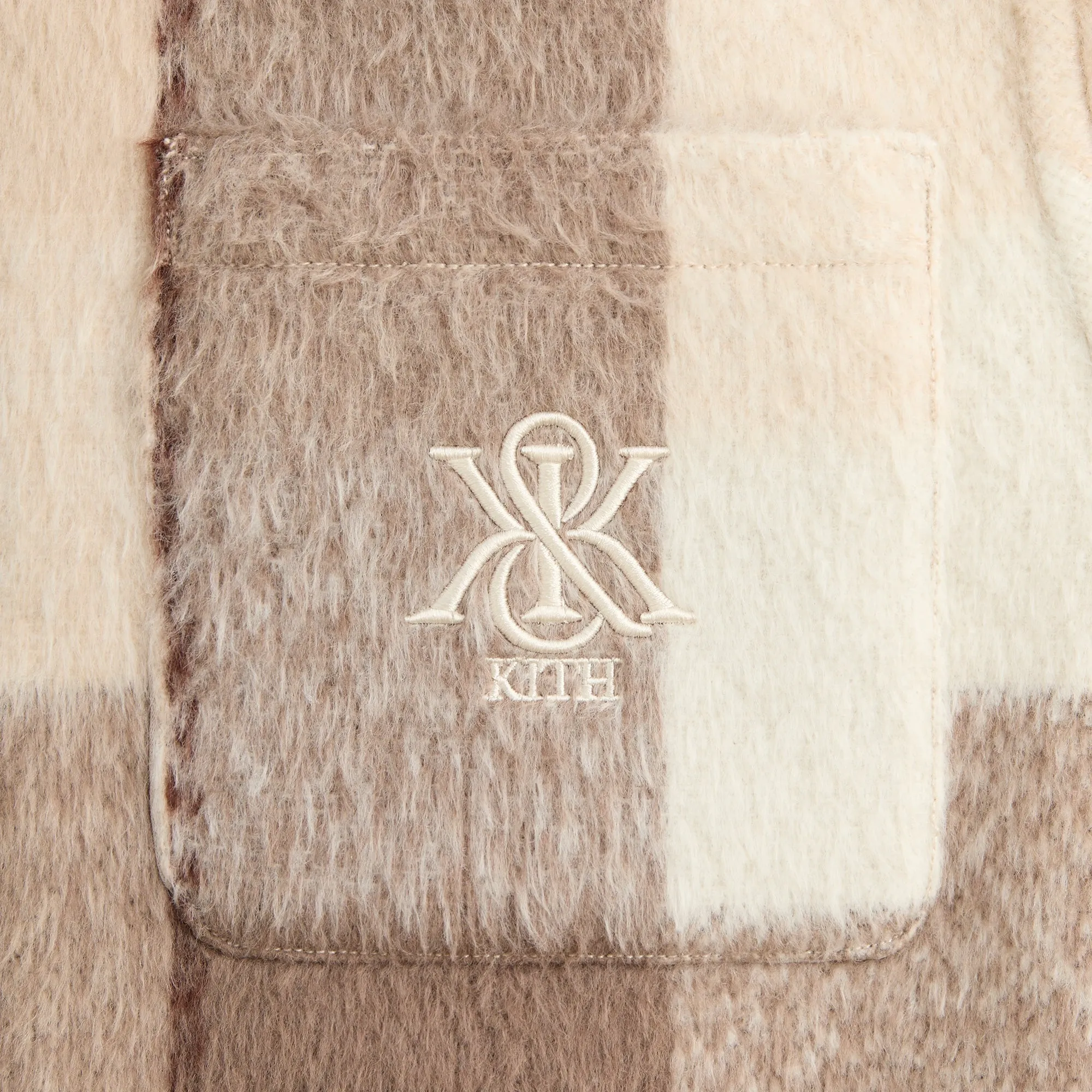 Kith Brushed Plaid Sheridan Shirt Jacket - Canvas sold by Kith product image thumbnail 4