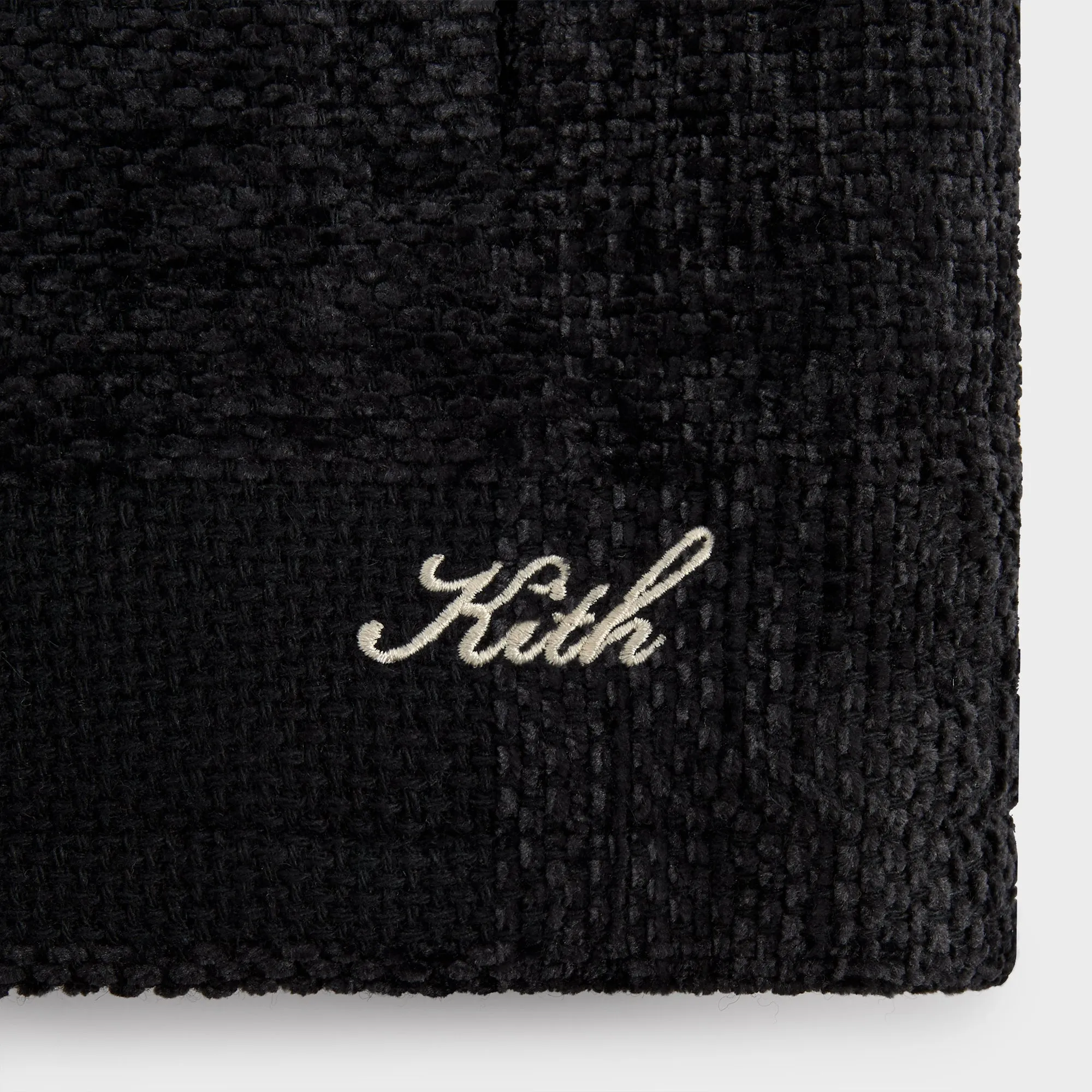 Kith Chenille Plaid Brixton Puffed Shirt Jacket - Black sold by Kith product image thumbnail 4