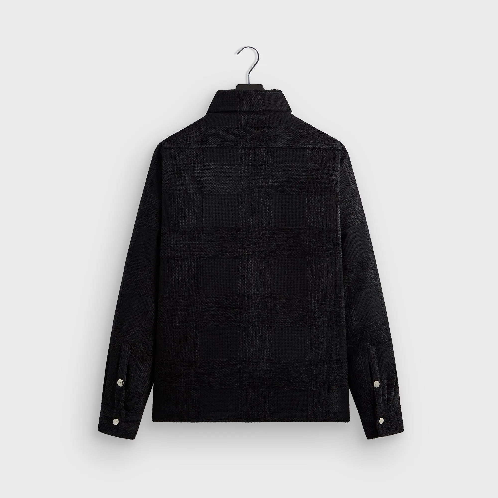 Kith Chenille Plaid Brixton Puffed Shirt Jacket - Black sold by Kith product image thumbnail 2