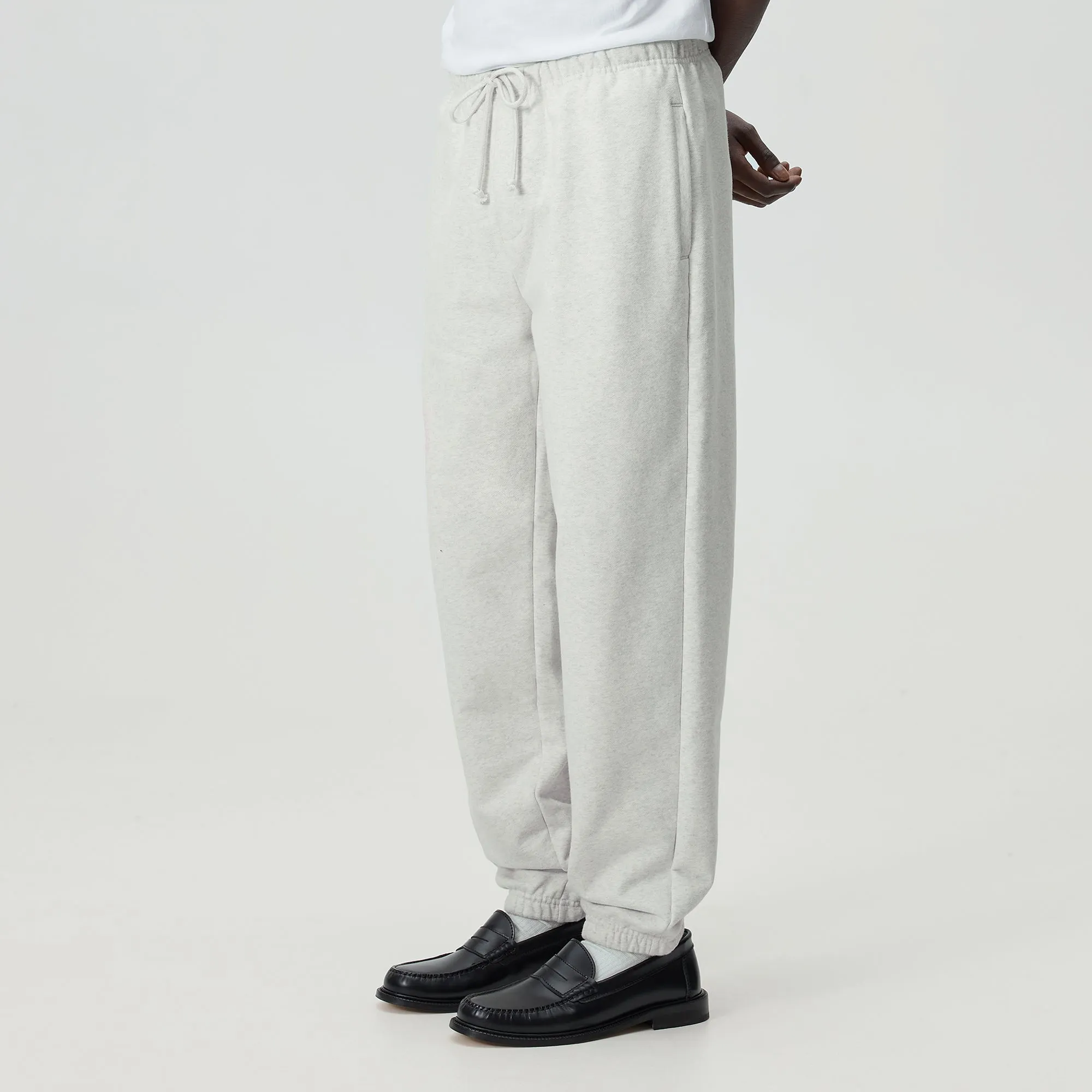 Kith Sueded French Terry Emmons Sweatpant - Light Heather Grey sold by Kith product image thumbnail 2