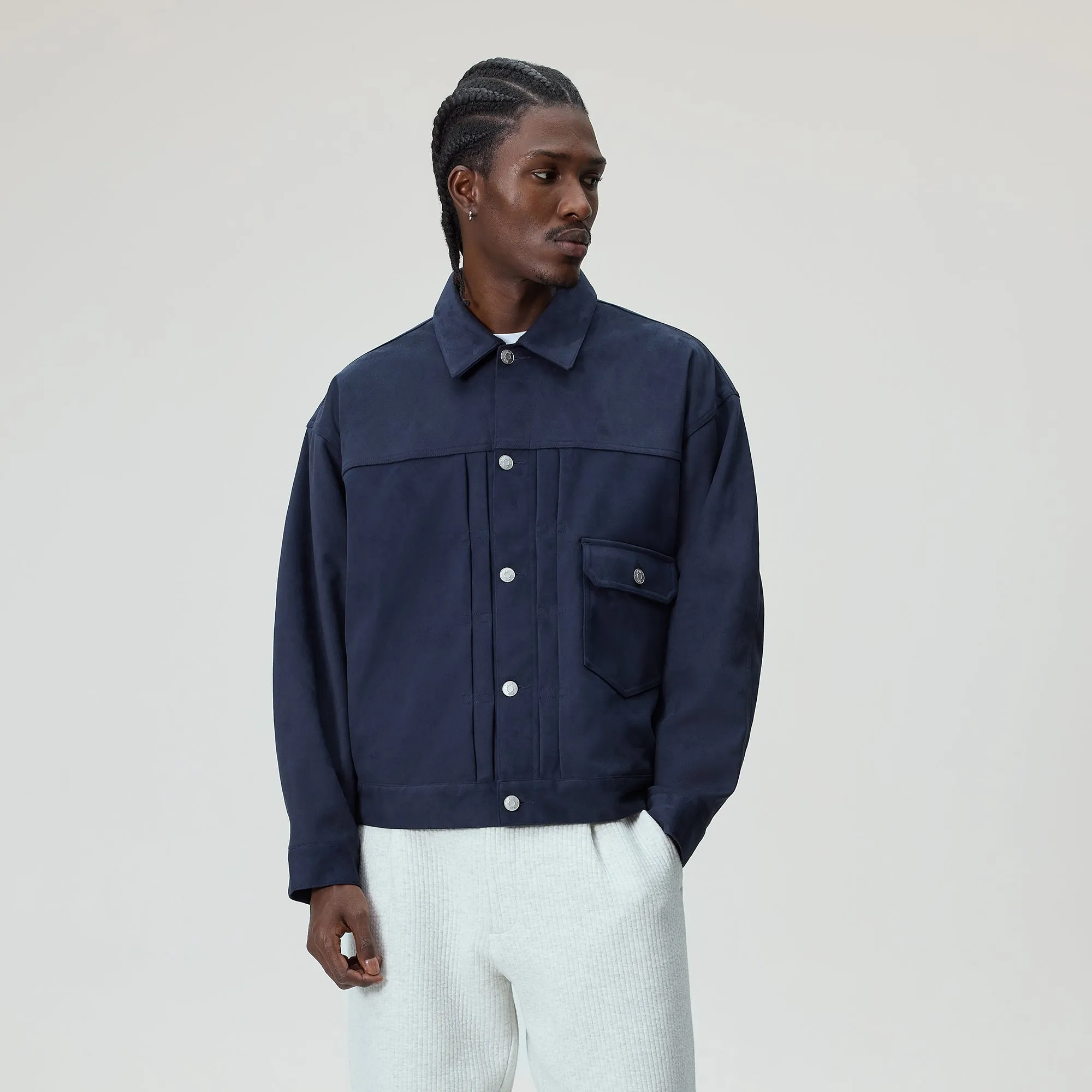 Kith Alonzo Microsuede Jacket - Nocturnal sold by Kith product image thumbnail 2