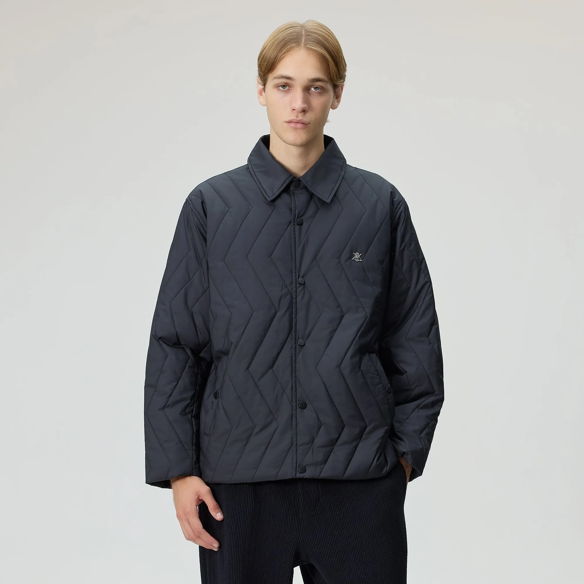 Kith Quilted Puffed Reese Shirt Jacket - Black sold by Kith product image thumbnail 2