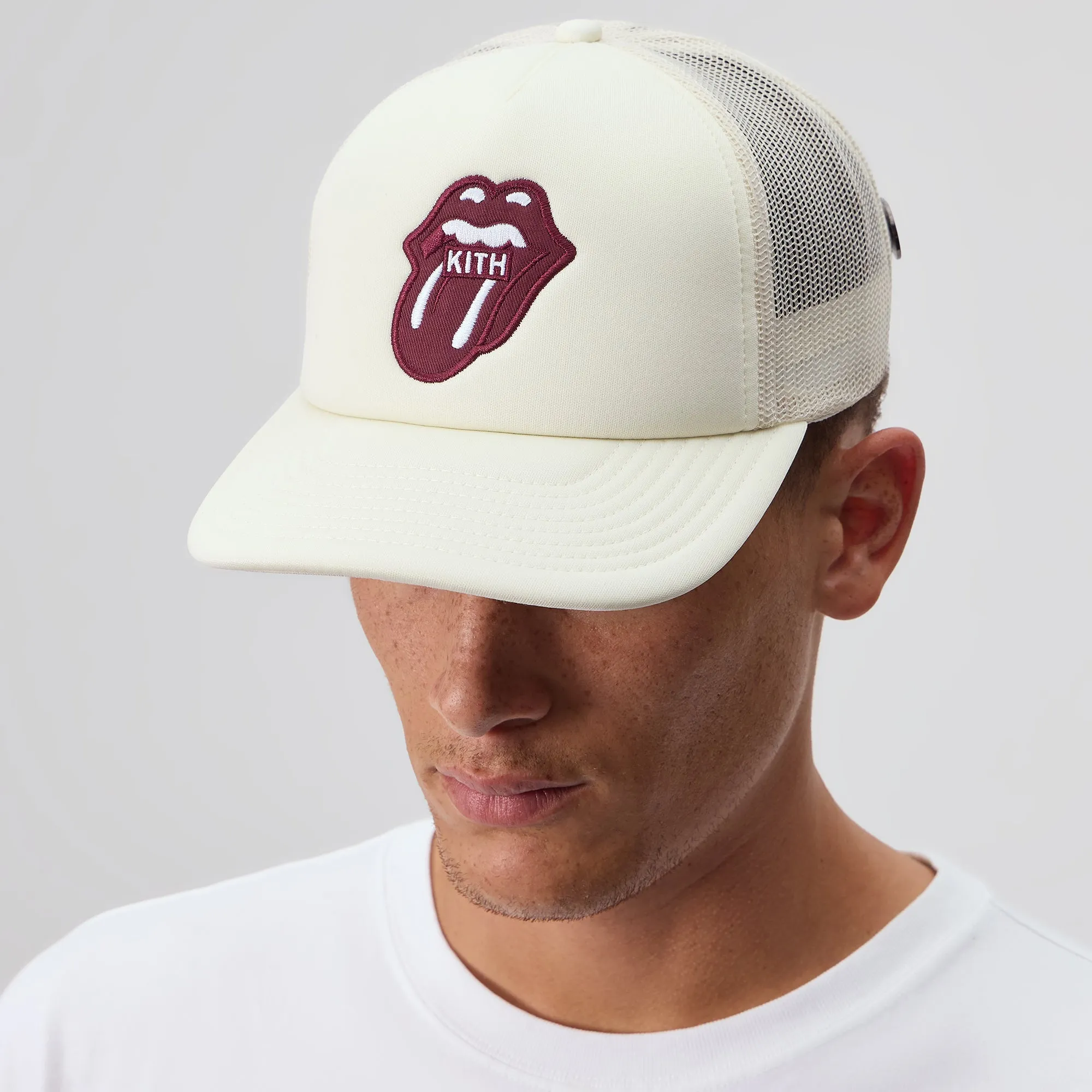 Kith for The Rolling Stones Nolan Trucker Hat - Muslin sold by Kith product image thumbnail 2