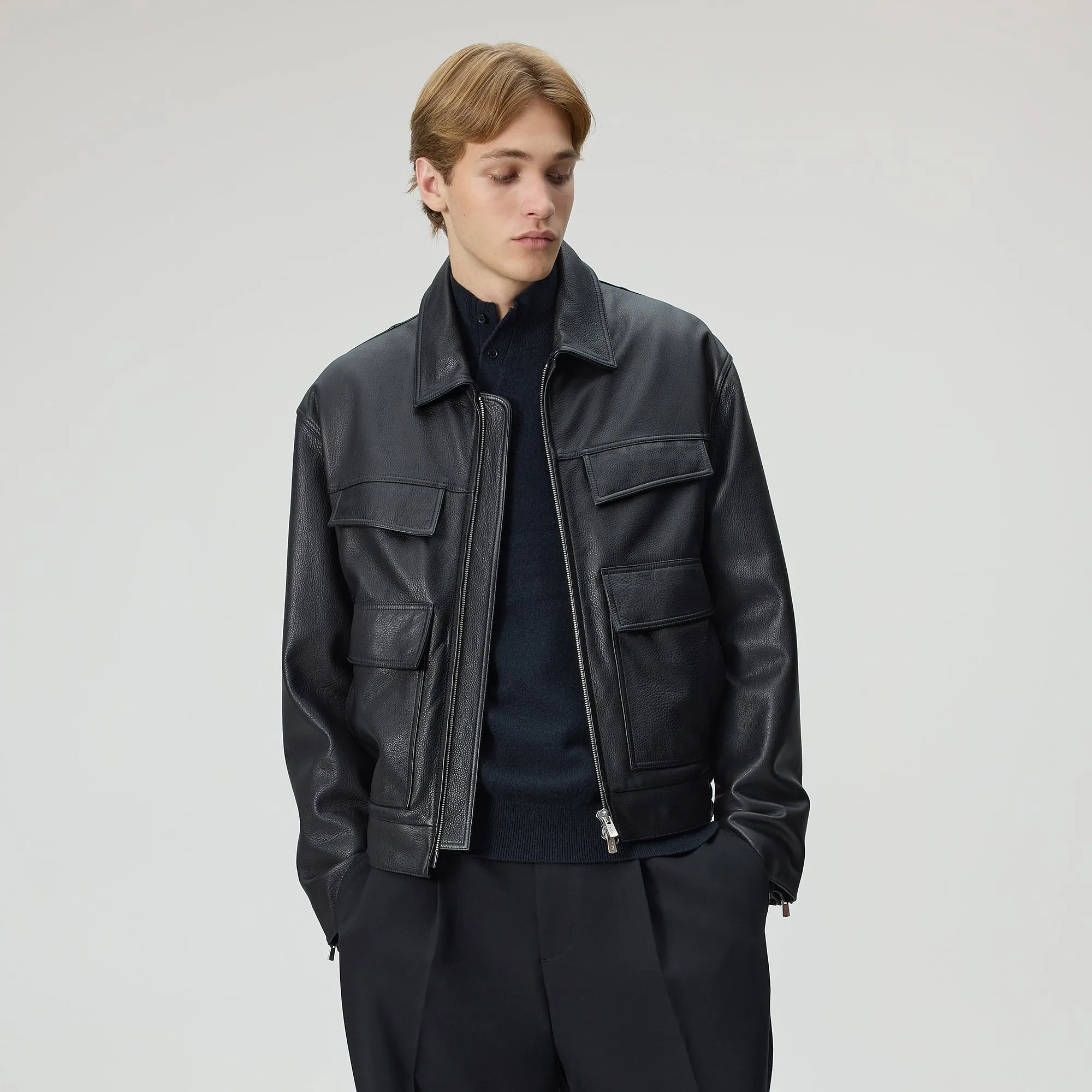 Kith Orion Leather Jacket - Black sold by Kith product image thumbnail 2