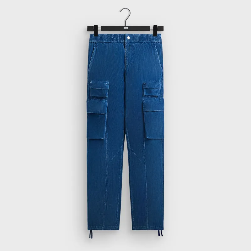 Kith Indigo Corduroy Chauncey Cargo Pant - Cyanotype made by Kith