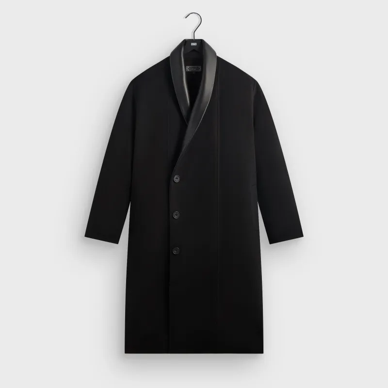 Kith Shawl Collar Wool Bernard Coat - Black sold by Kith