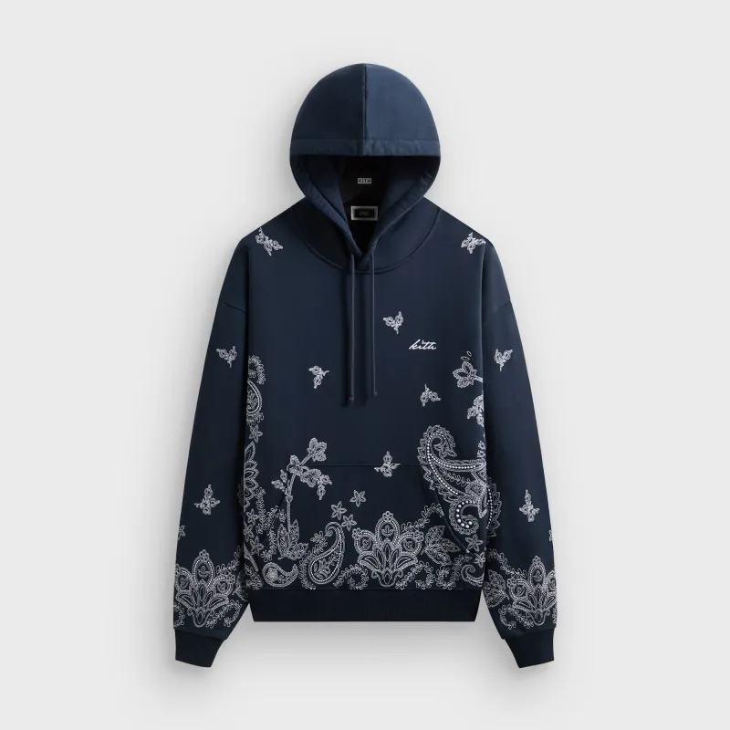Kith Falling Paisley Nelson Hoodie - Nocturnal sold by Kith