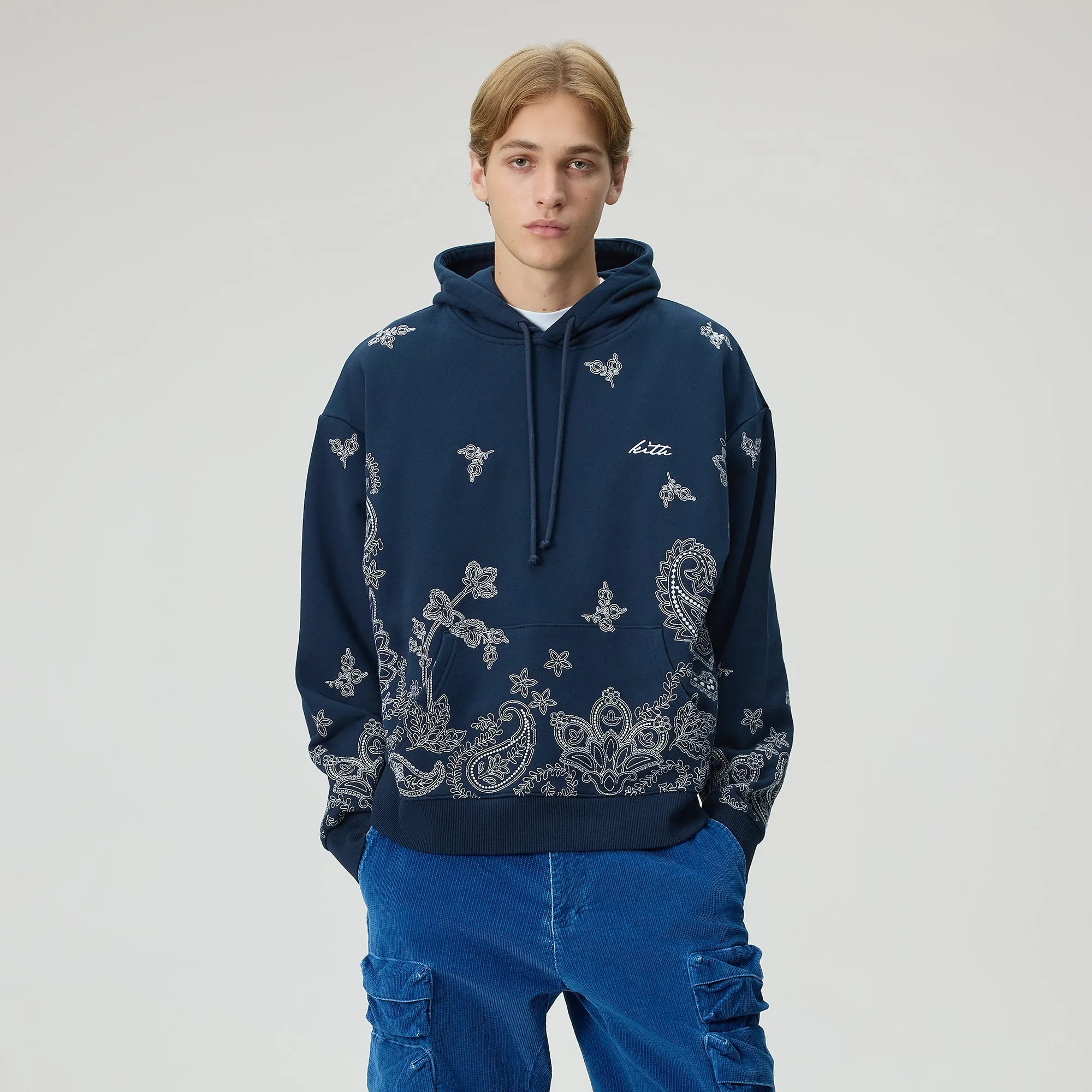 Kith Falling Paisley Nelson Hoodie - Nocturnal sold by Kith product image thumbnail 2