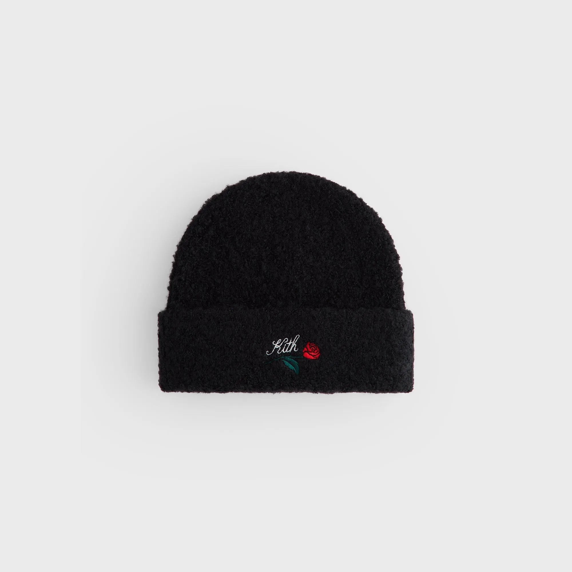 Kith Boucle Yarn Mia Beanie - Black sold by Kith