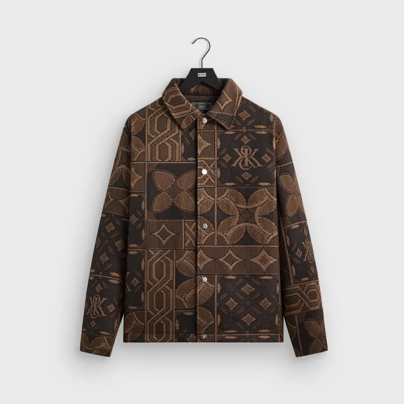 Kith Tile Jacquard Tapestry Coaches Jacket - Legacy sold by Kith
