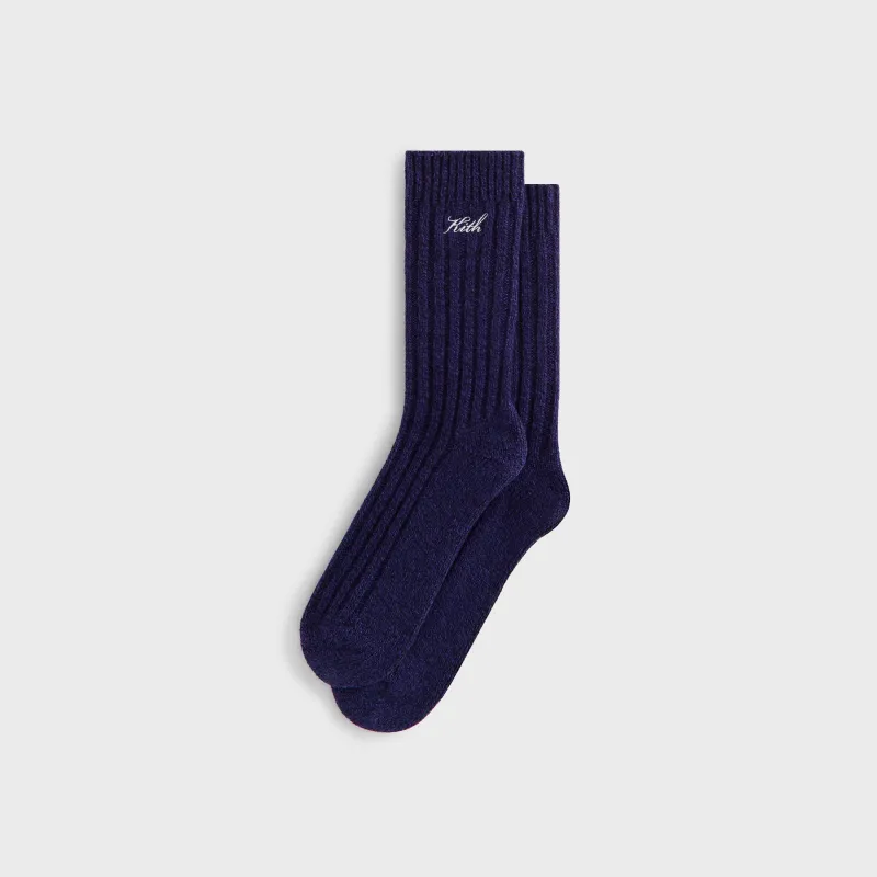 Kith Marled Wool Sock - Nocturnal made by Kith