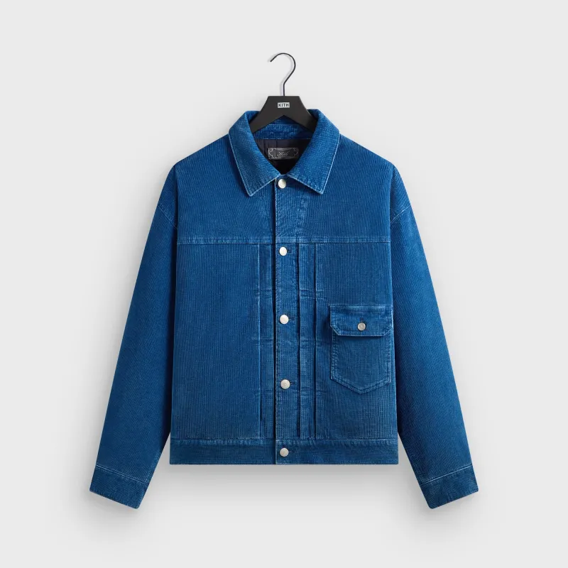 Kith Indigo Cord Alonzo Jacket - Cyanotype sold by Kith