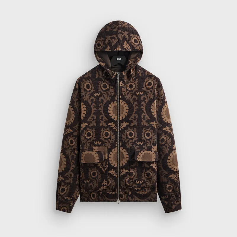 Kith Chenille Tapestry Selfridge Zip Up Hoodie - Kindling sold by Kith