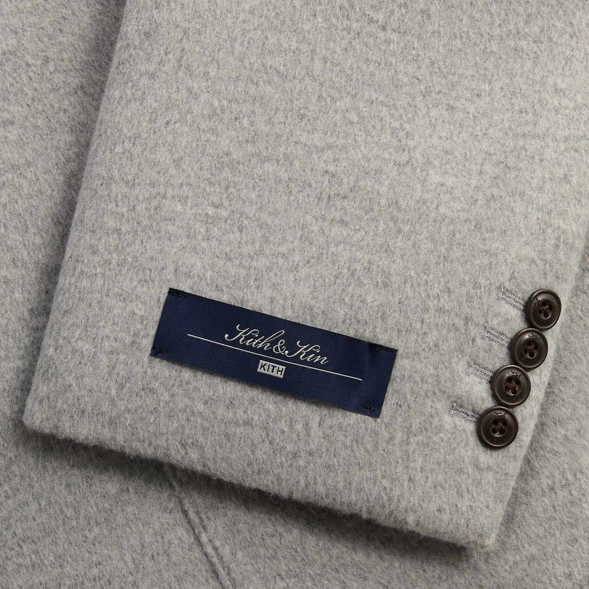 Kith Brushed Jersey Raya Blazer - Medium Heather Grey sold by Kith product image thumbnail 5