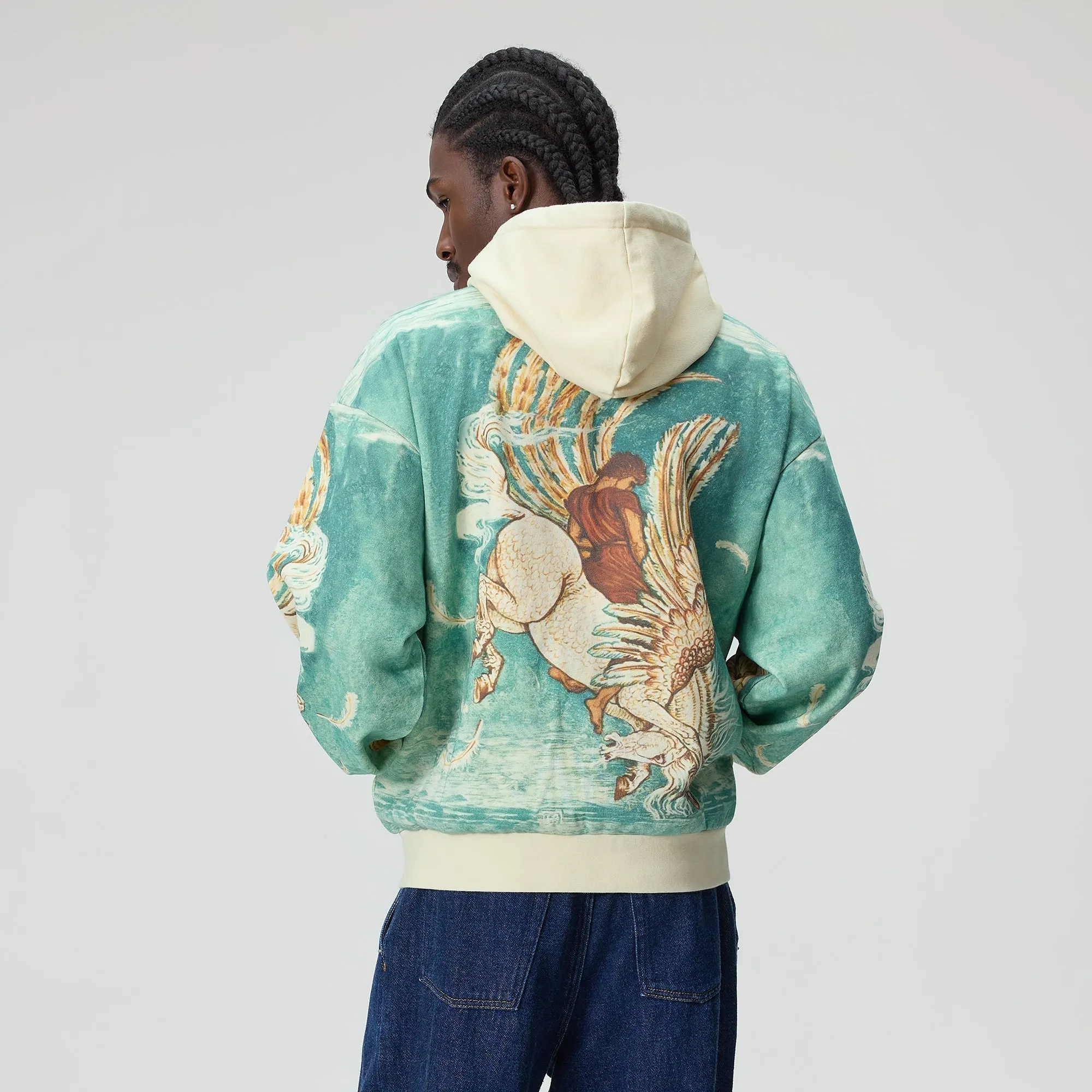 Kith Pegasus Nelson Zip Up Hoodie - Sandrift sold by Kith product image thumbnail 3