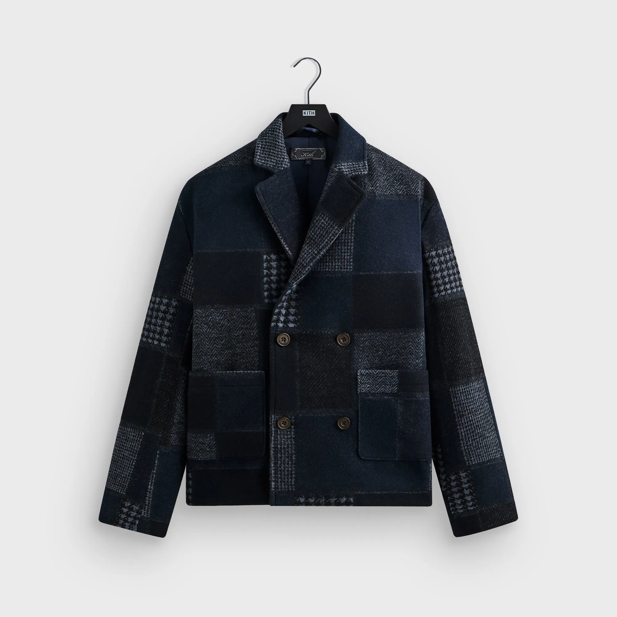 Kith Patchwork Wool Raya Blazer - Nocturnal sold by Kith