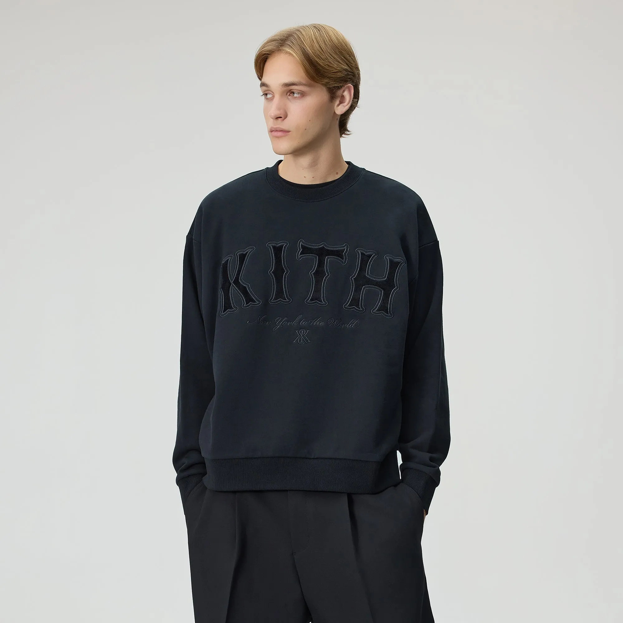 Kith Arched Logo Crewneck - Black sold by Kith product image thumbnail 2
