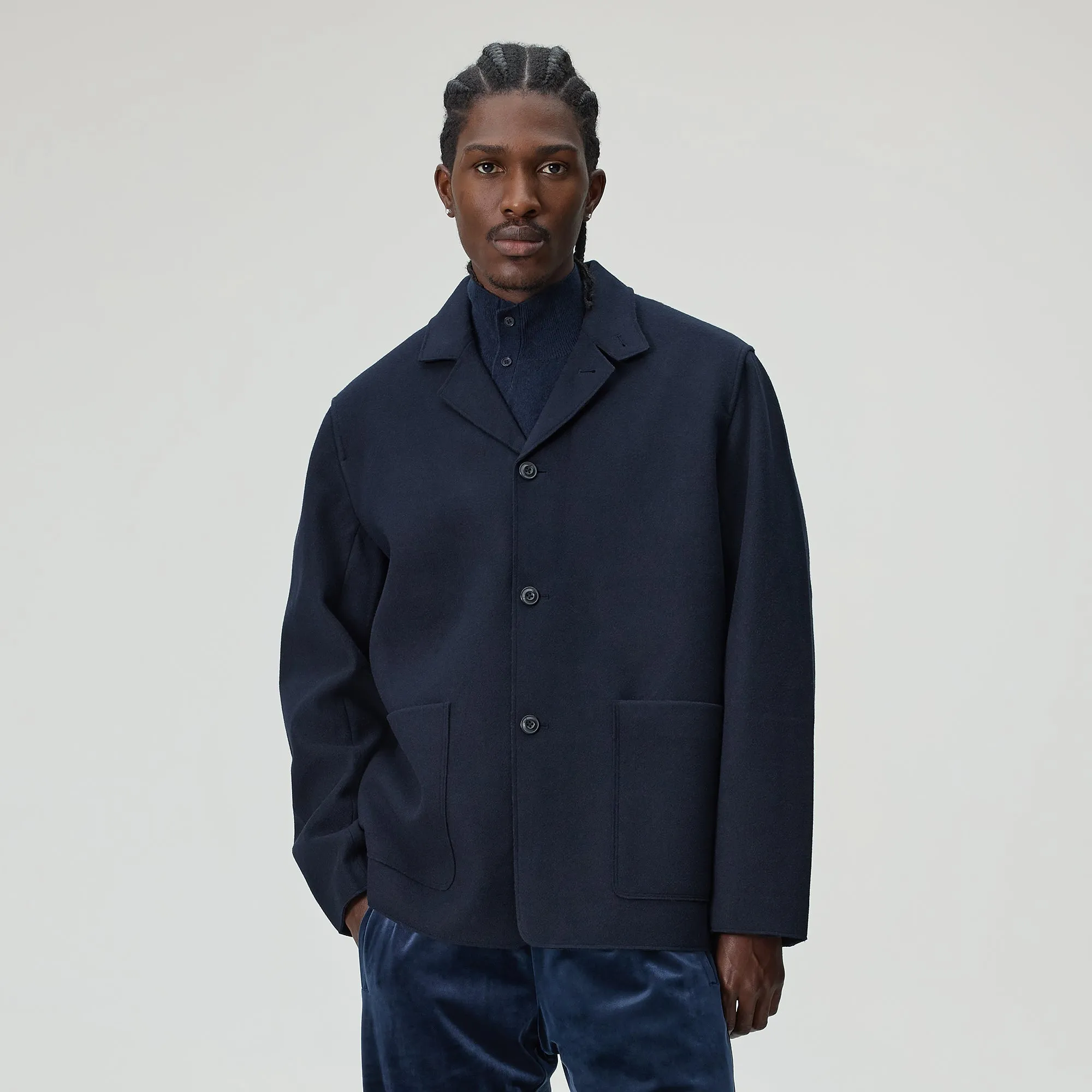 Kith Felted Jersey Savion Jacket - Ink sold by Kith product image thumbnail 2