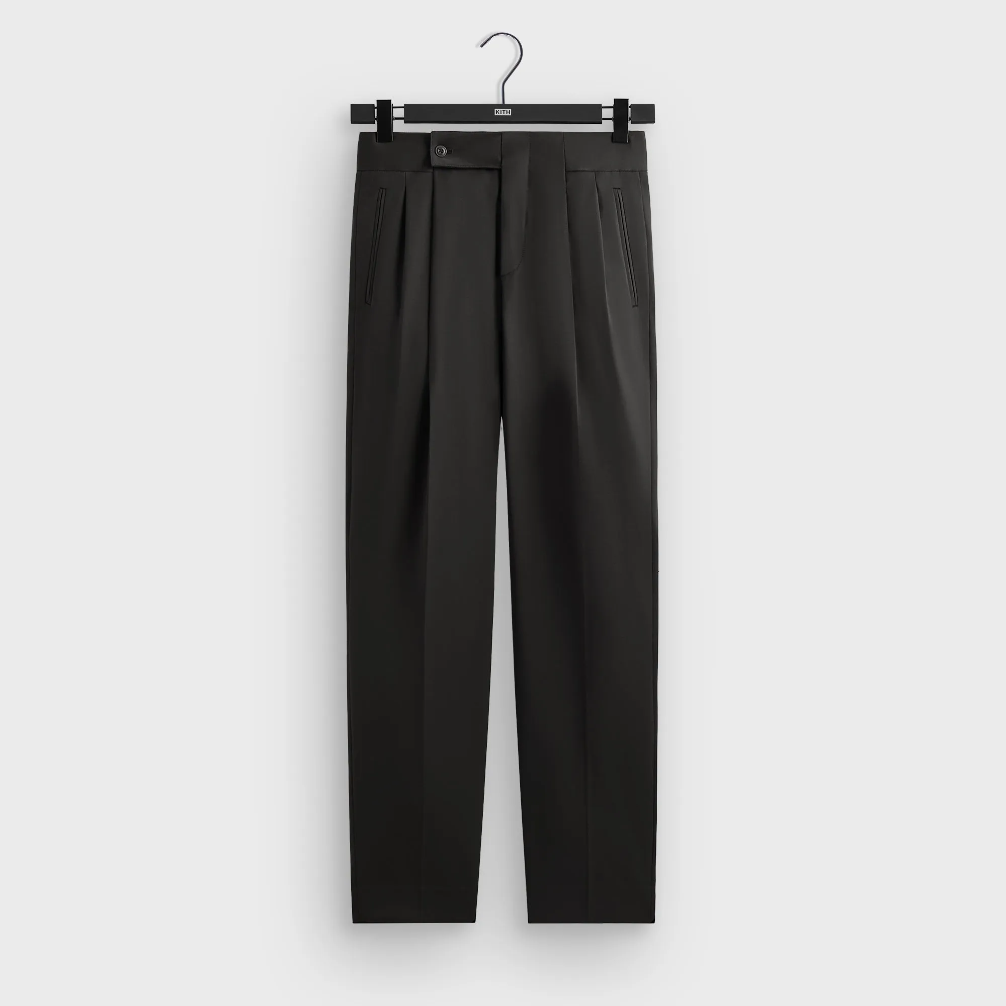 Kith Tropical Wool Kingston Trouser - Black sold by Kith