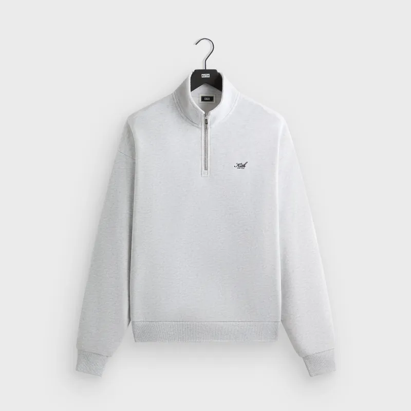Kith Nelson Quarter Zip - Light Heather Grey sold by Kith