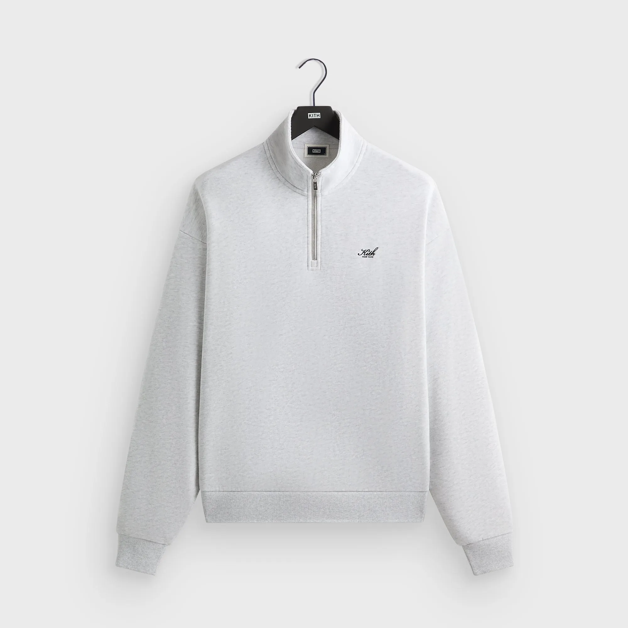 Kith Nelson Quarter Zip - Light Heather Grey sold by Kith