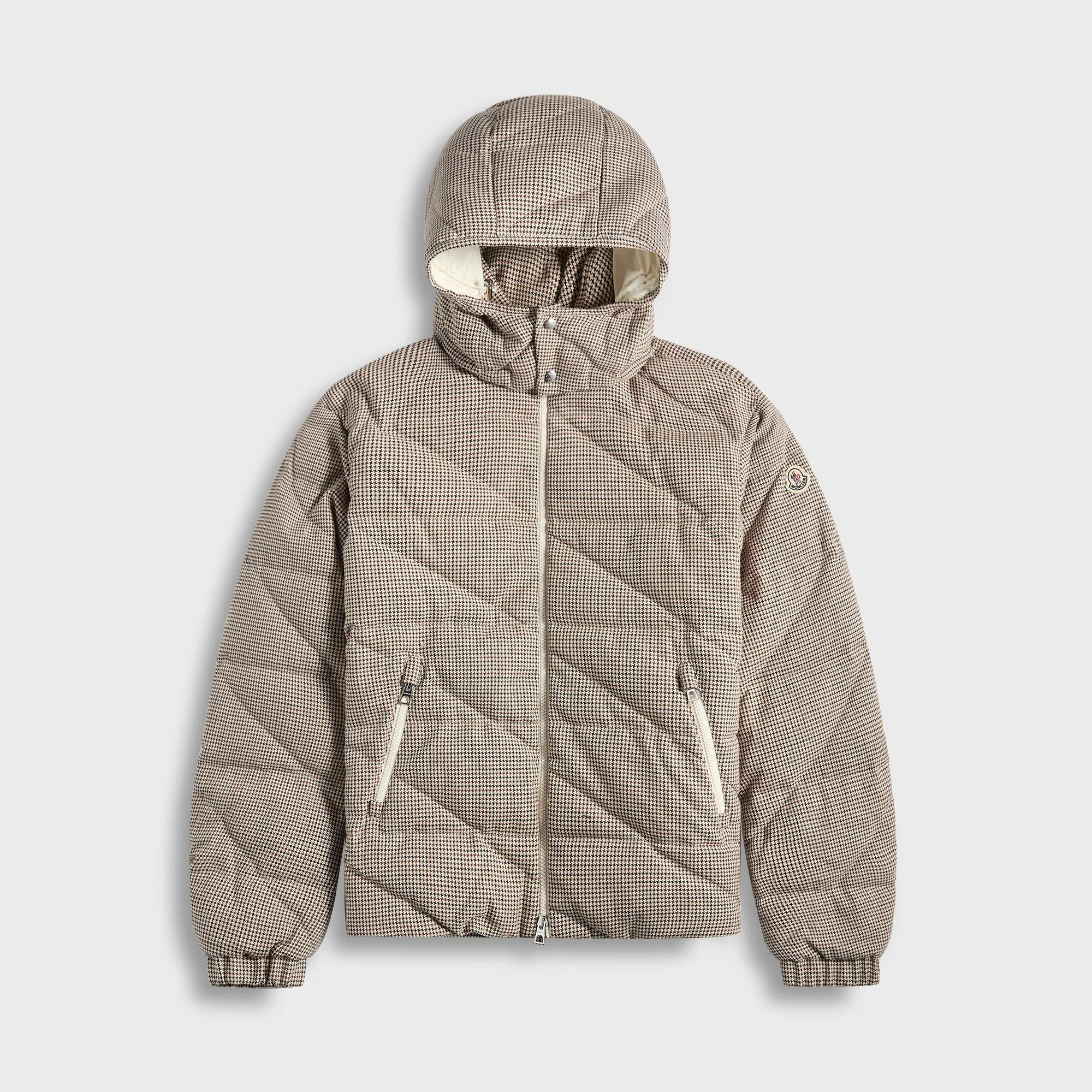 Moncler Psyllos Wool-Blend Hooded Down Jacket - Grey sold by Kith