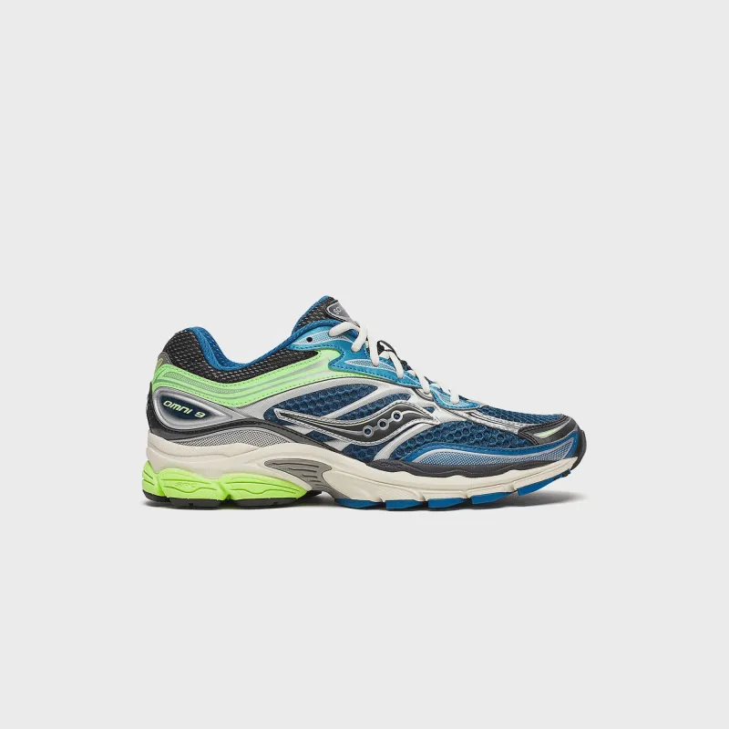 Saucony Progrid Omni 9 - Blue / Lime sold by Kith