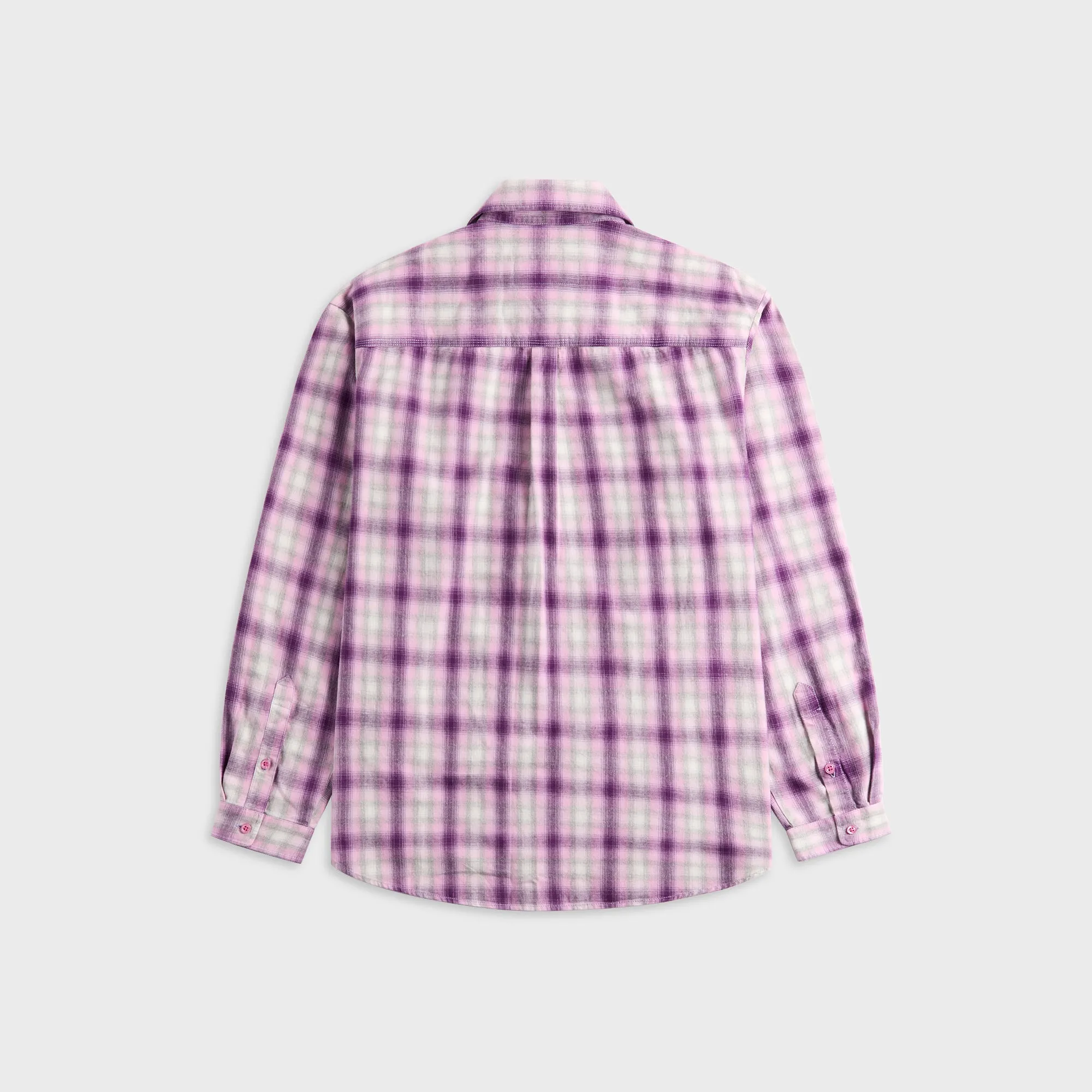 ERL Plaid Overshirt Woven - Purple sold by Kith product image thumbnail 2