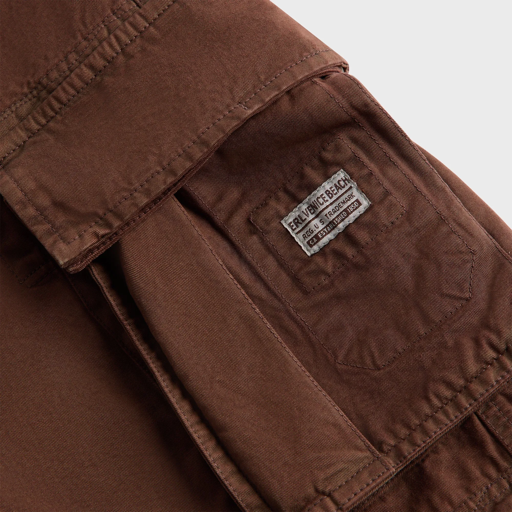 ERL Zip-Off Cargo Pants Woven - Brown sold by Kith product image thumbnail 3