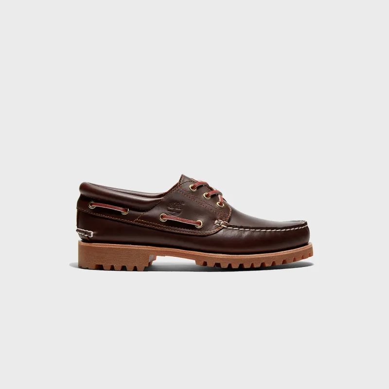 Timberland Authentic Three-Eye Lug Handsewn Boat Shoe - Brown Full Grain sold by Kith