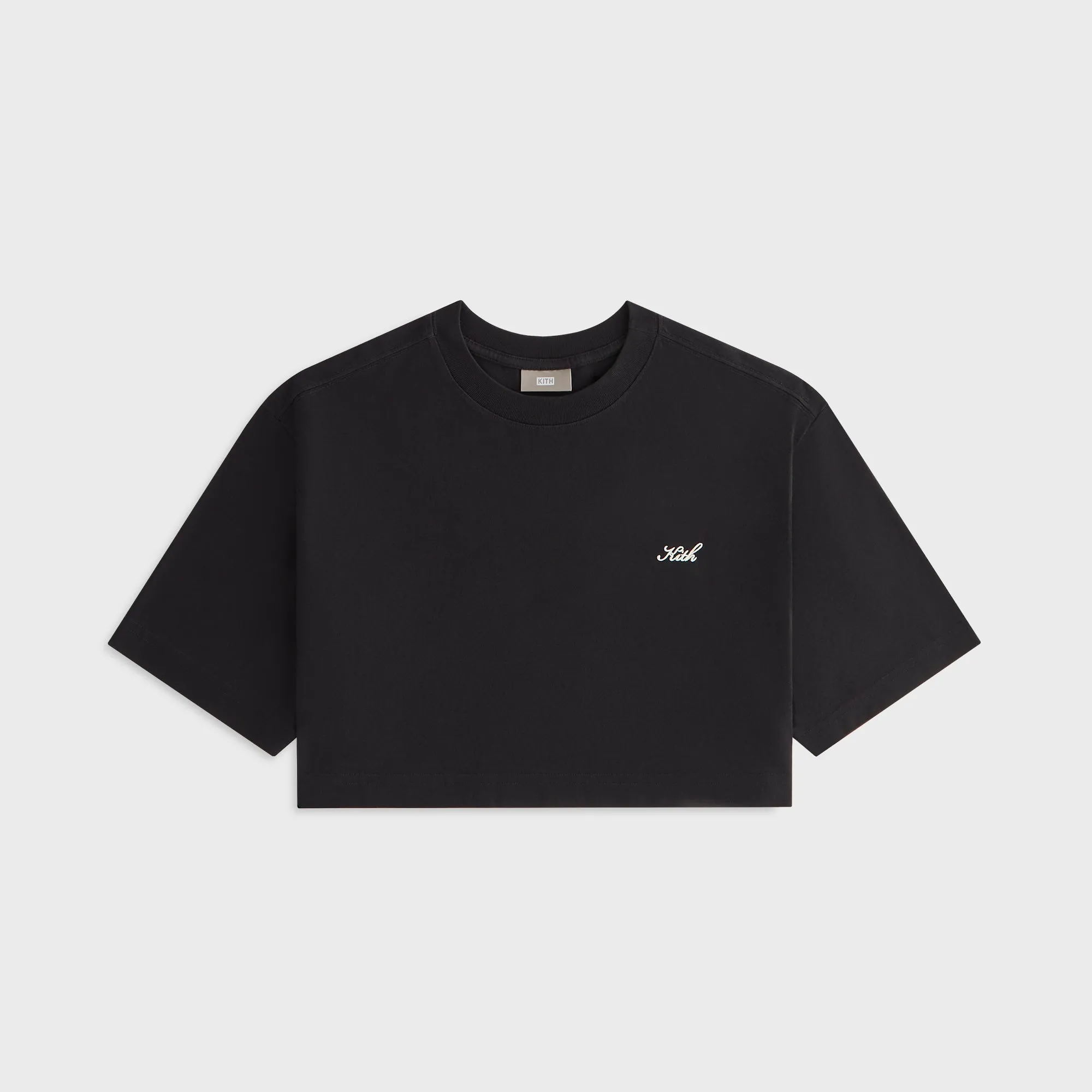 Kith Women Fei Cropped Tee - Black sold by Kith