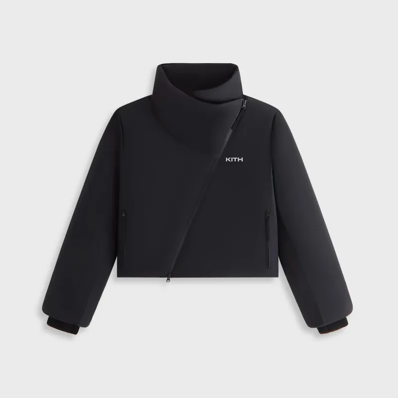 Kith Women Helia Asymmetrical Jacket - Black sold by Kith