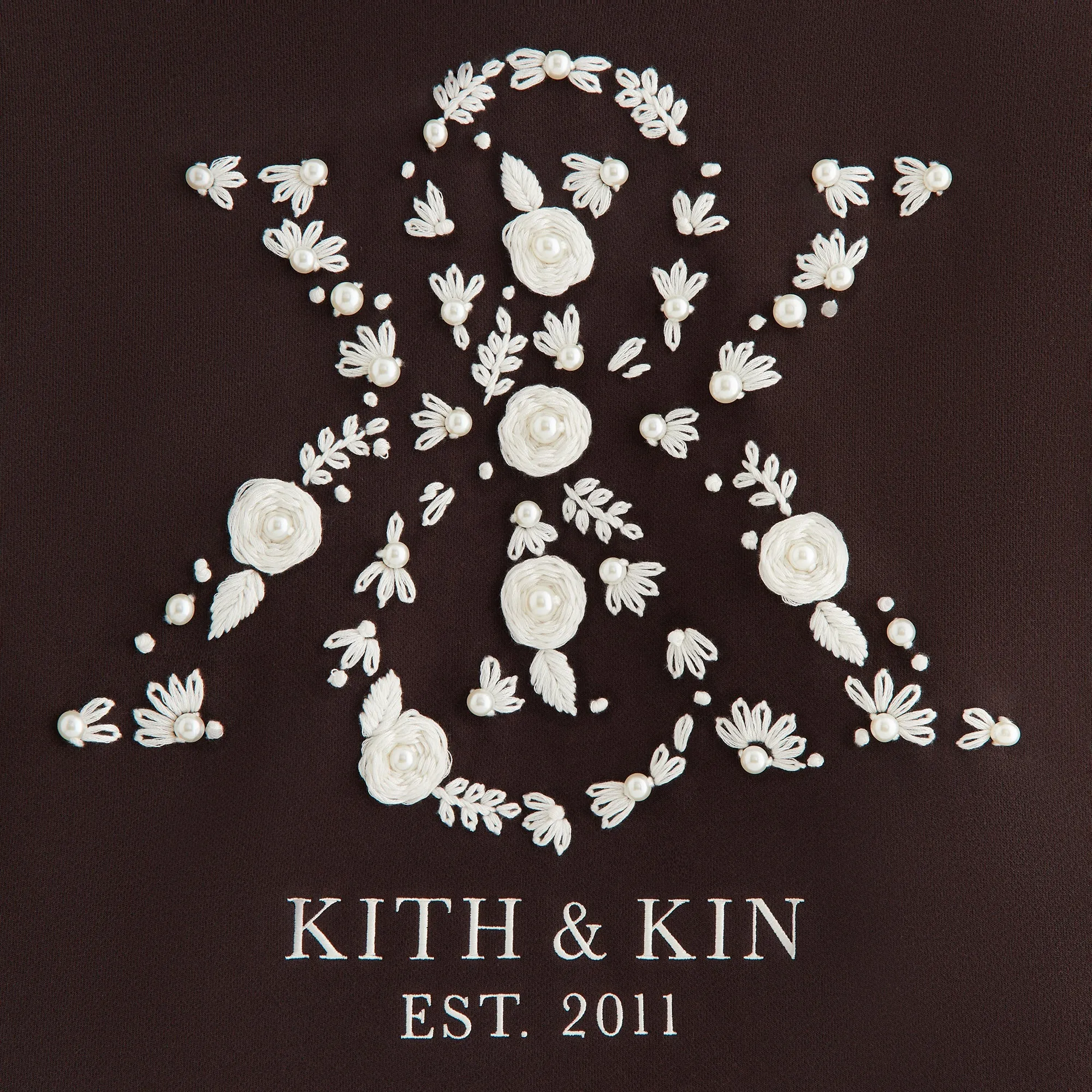 Kith Women Maverick Pearl Crest Hoodie - Incognito sold by Kith product image thumbnail 4