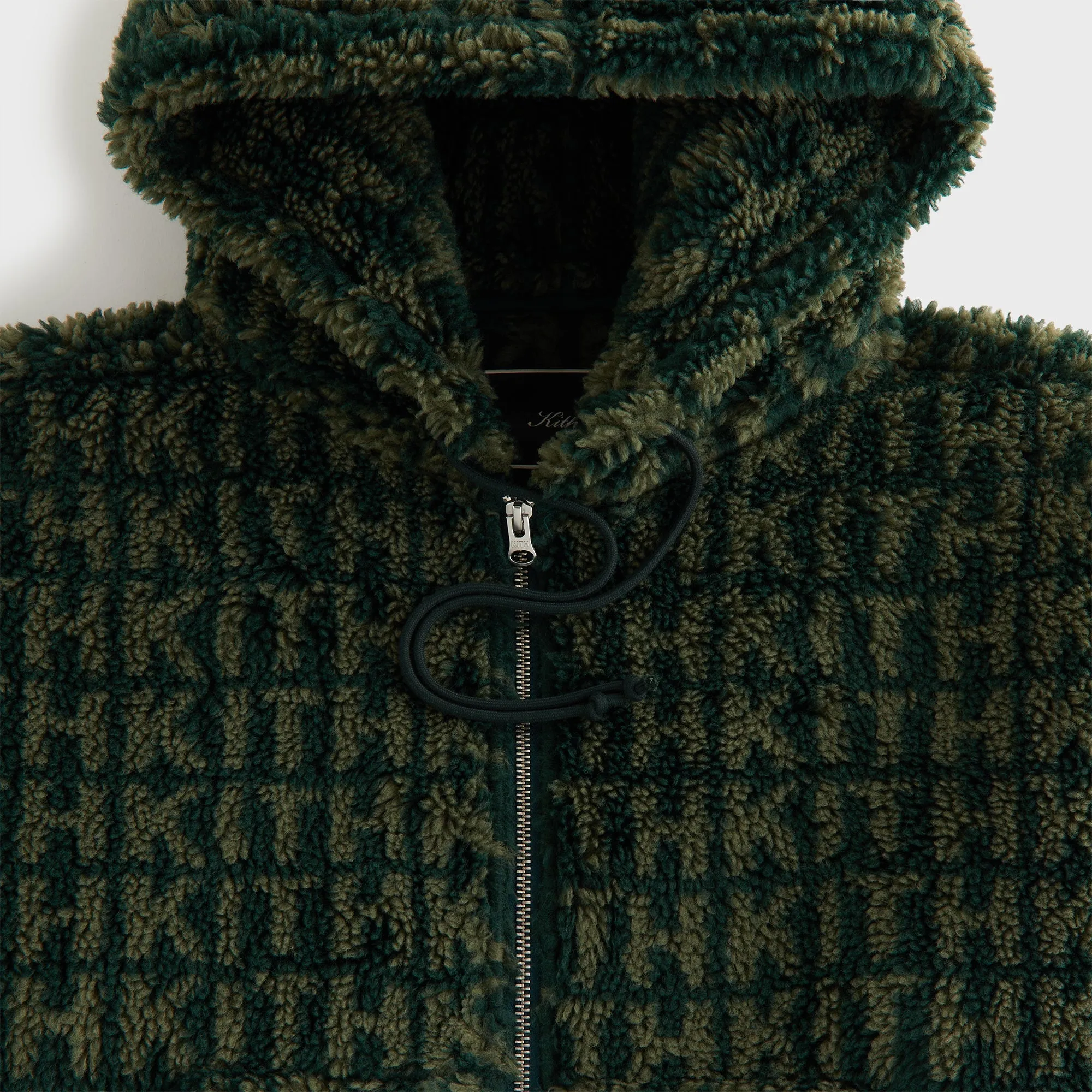 Kith Women Sylas Sherpa Monogram Zip Hoodie - Stadium sold by Kith product image thumbnail 4