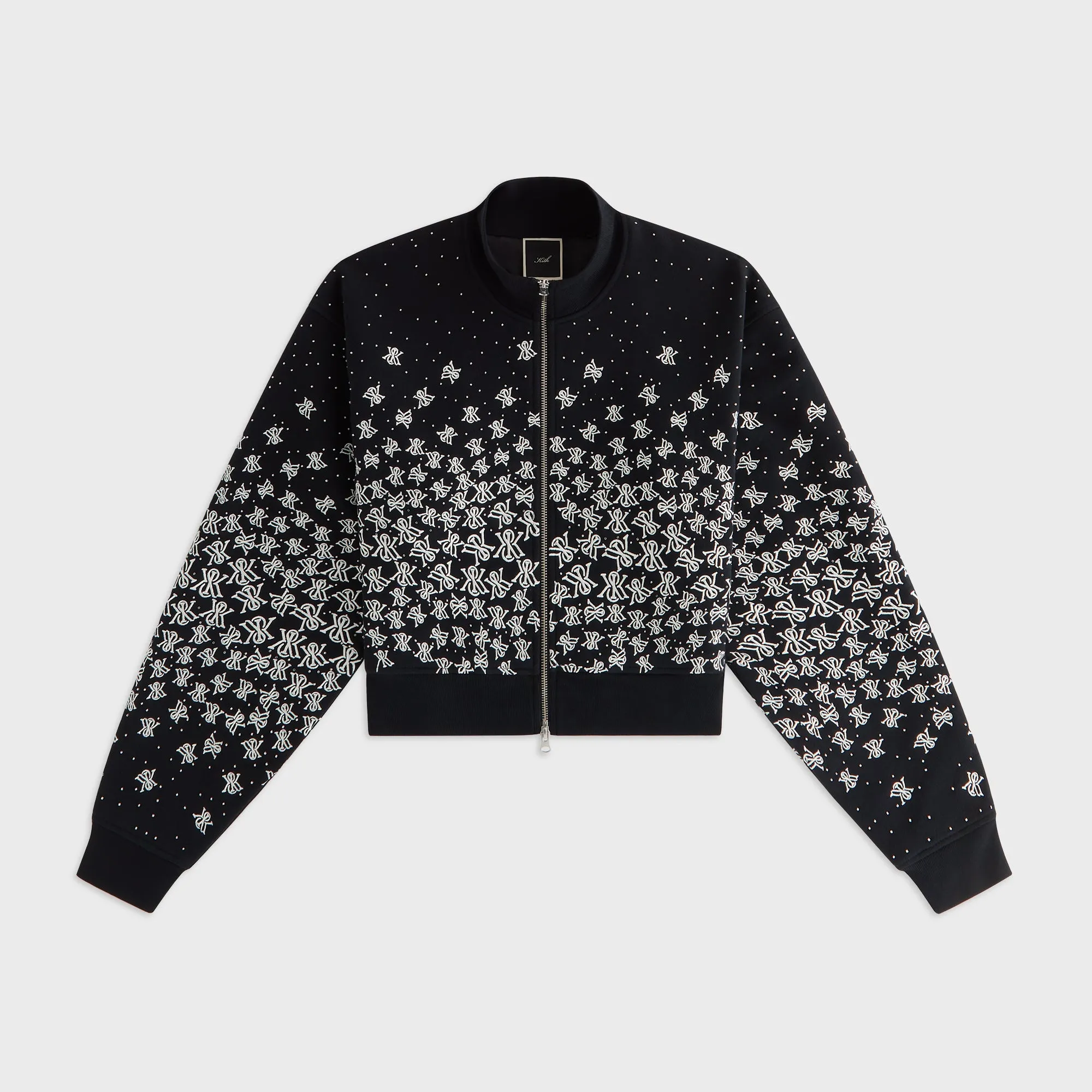 Kith Women Cropped Wyler Falling Crest Jacket - Black sold by Kith