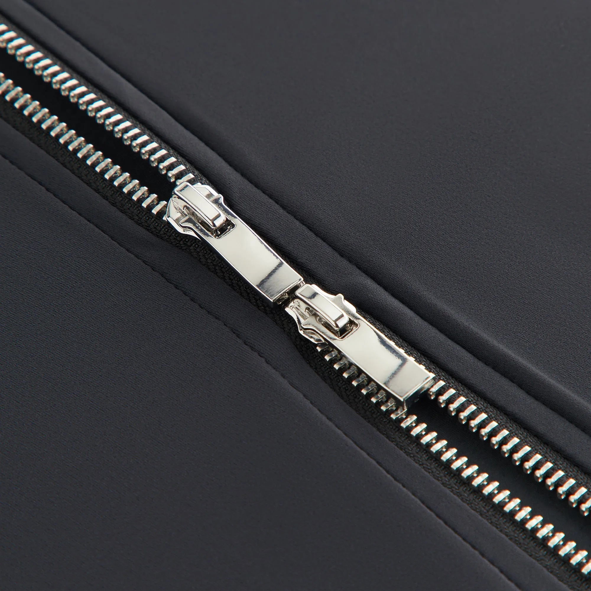 Kith Women Anika Asymmterical Zip Long Sleeve - Black sold by Kith product image thumbnail 4