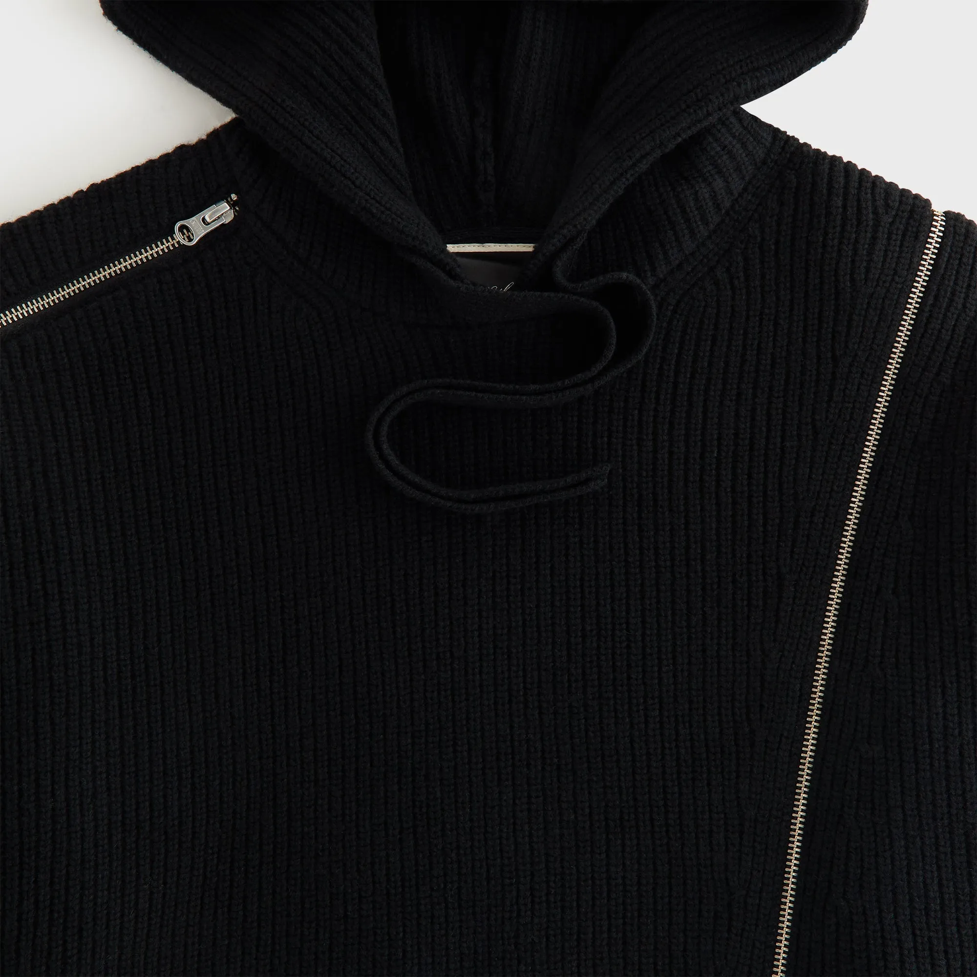 Kith Women Juni Zipper Sweater Hoodie - Black sold by Kith product image thumbnail 4