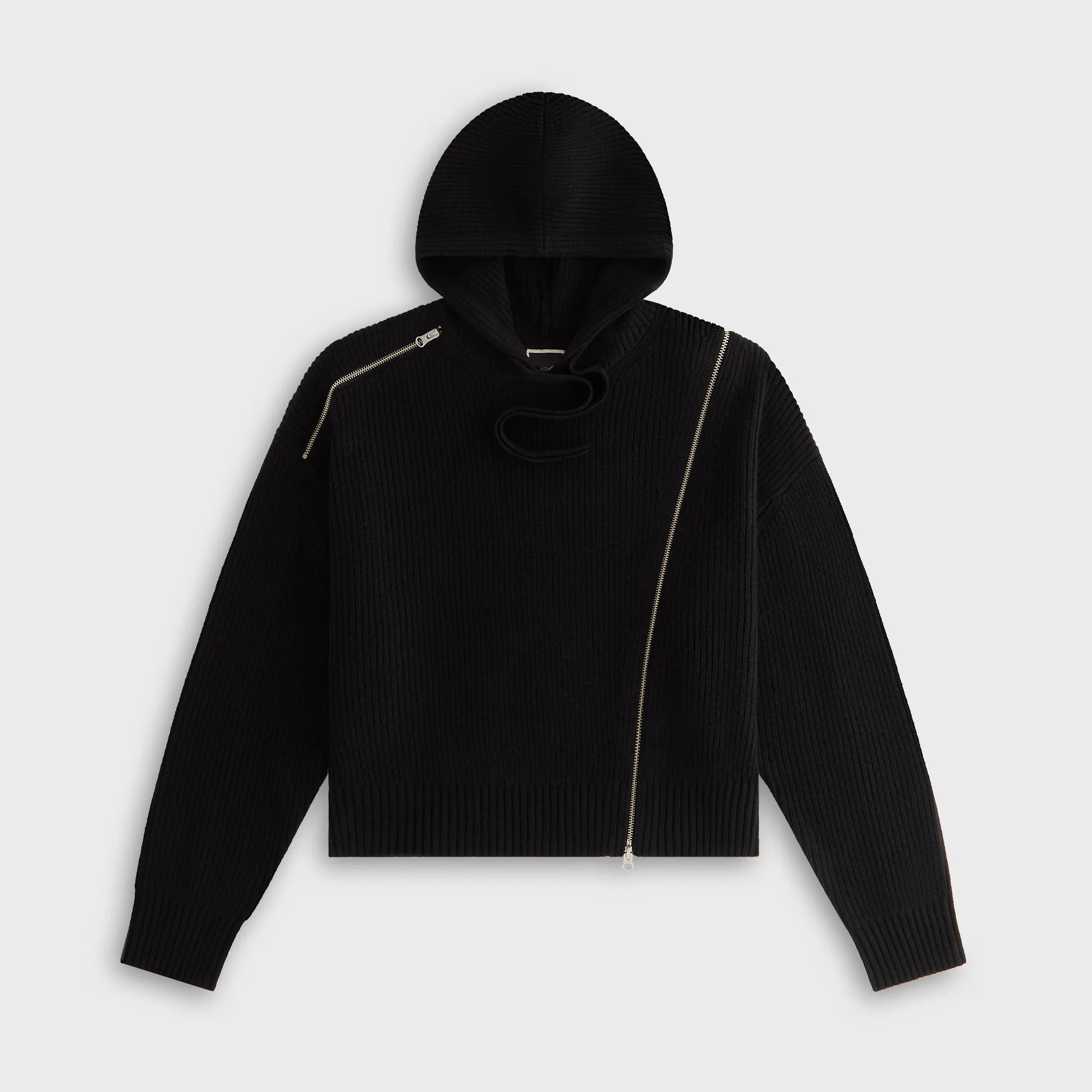 Kith Women Juni Zipper Sweater Hoodie - Black sold by Kith