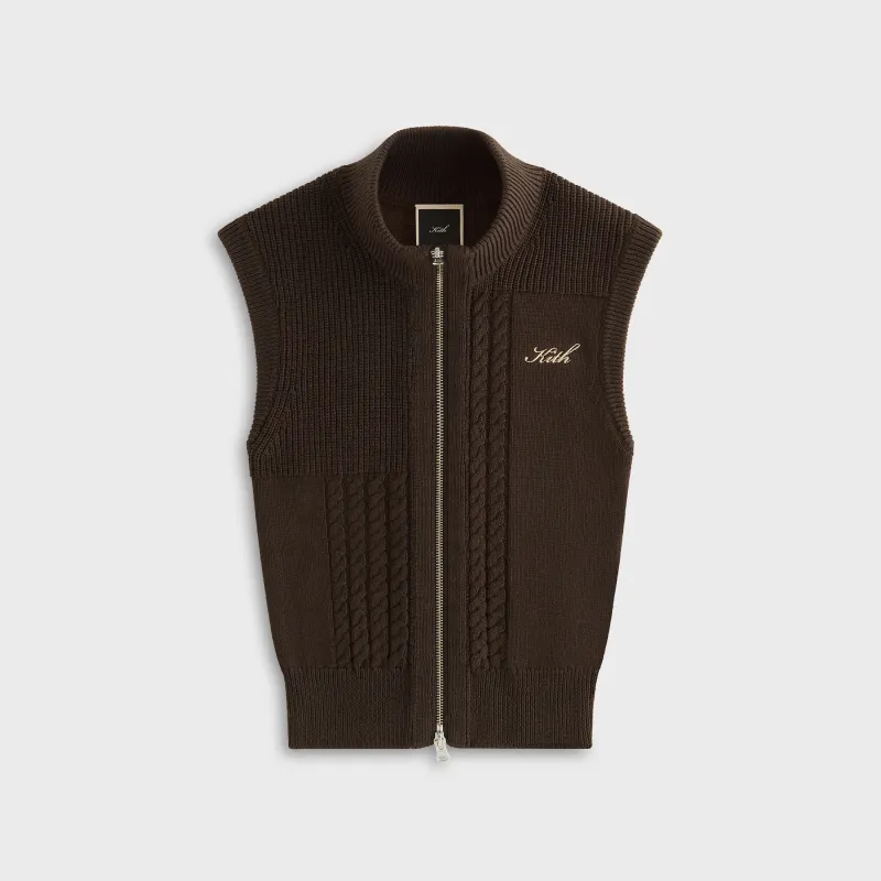 Kith Women Elayne Patchwork Zip Tank - Incognito sold by Kith