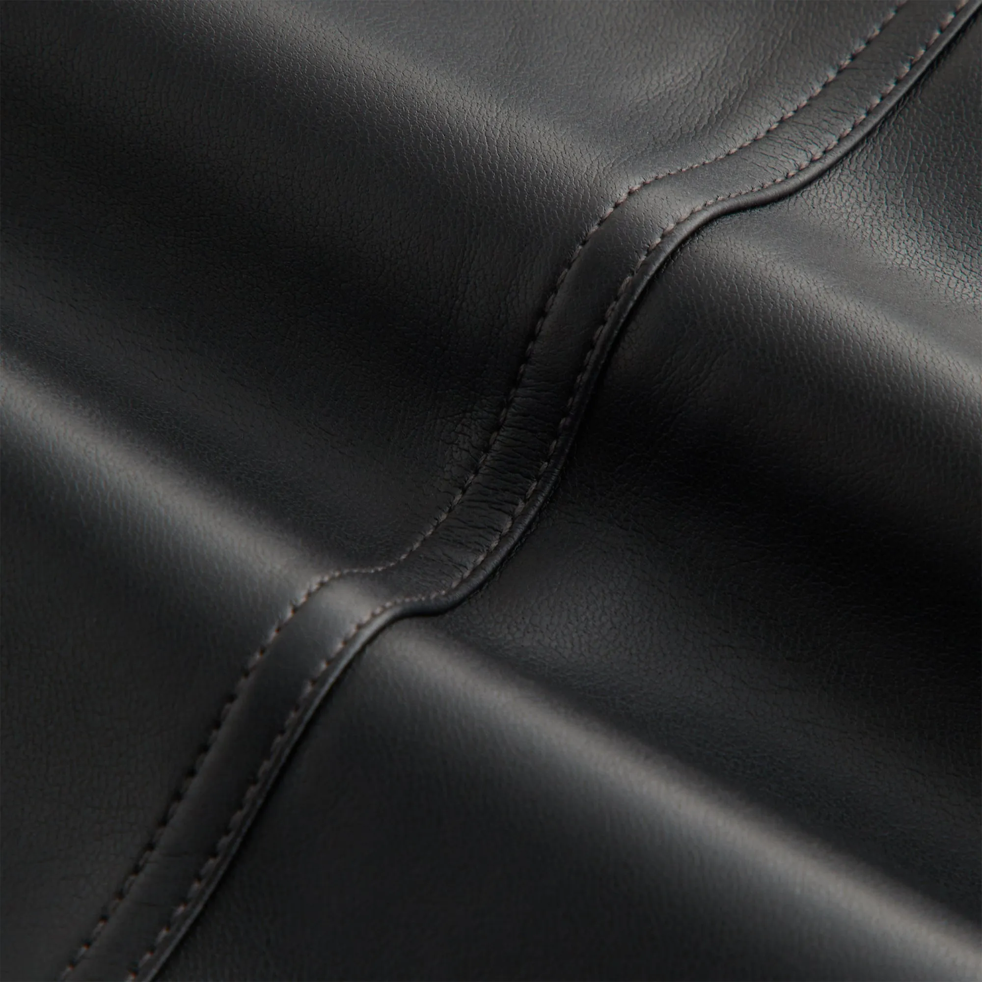 Kith Women Nita Faux Leather Zip Long Sleeve - Black sold by Kith product image thumbnail 5